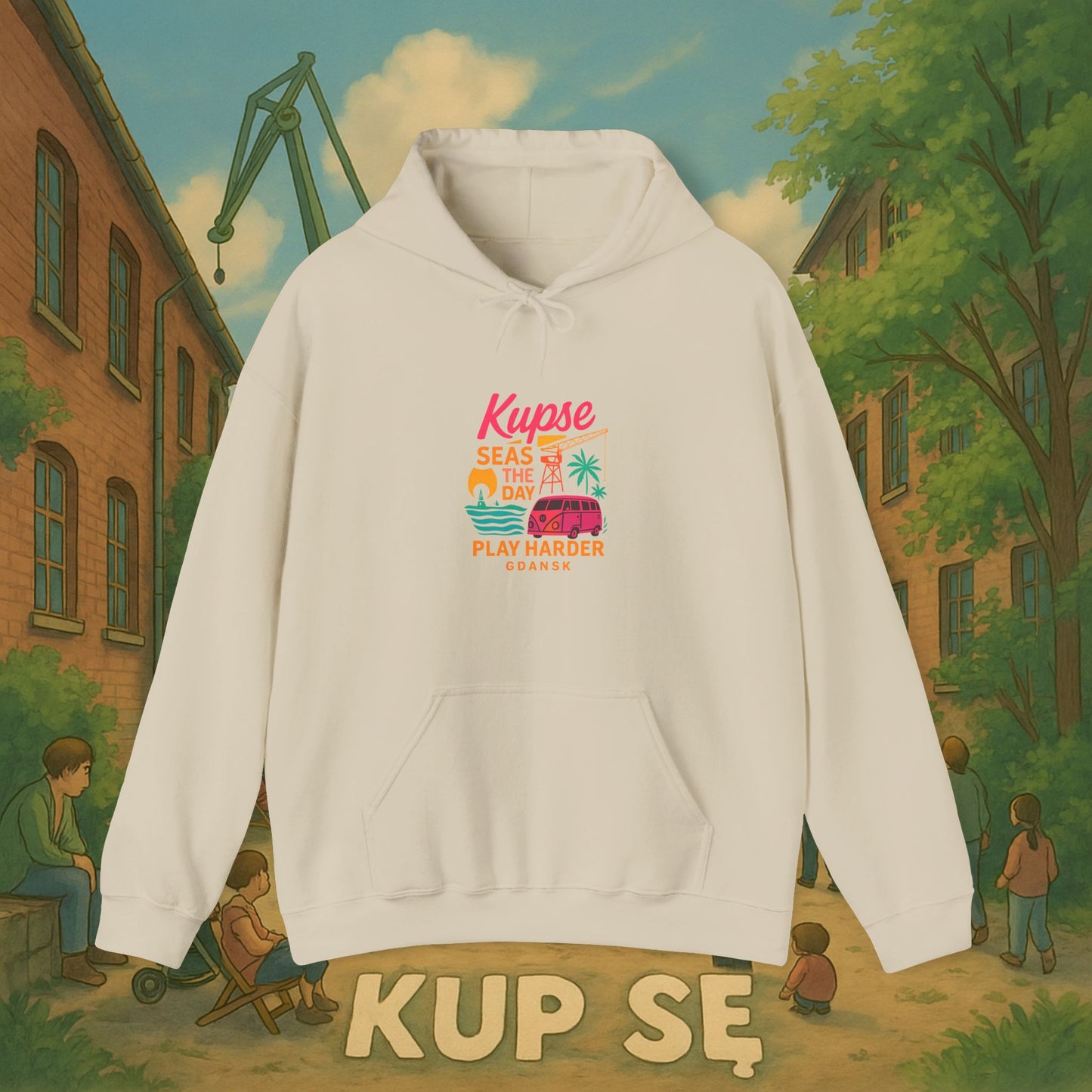 Unisex Heavy Blend Hoodie – Play Harder – Kup Se