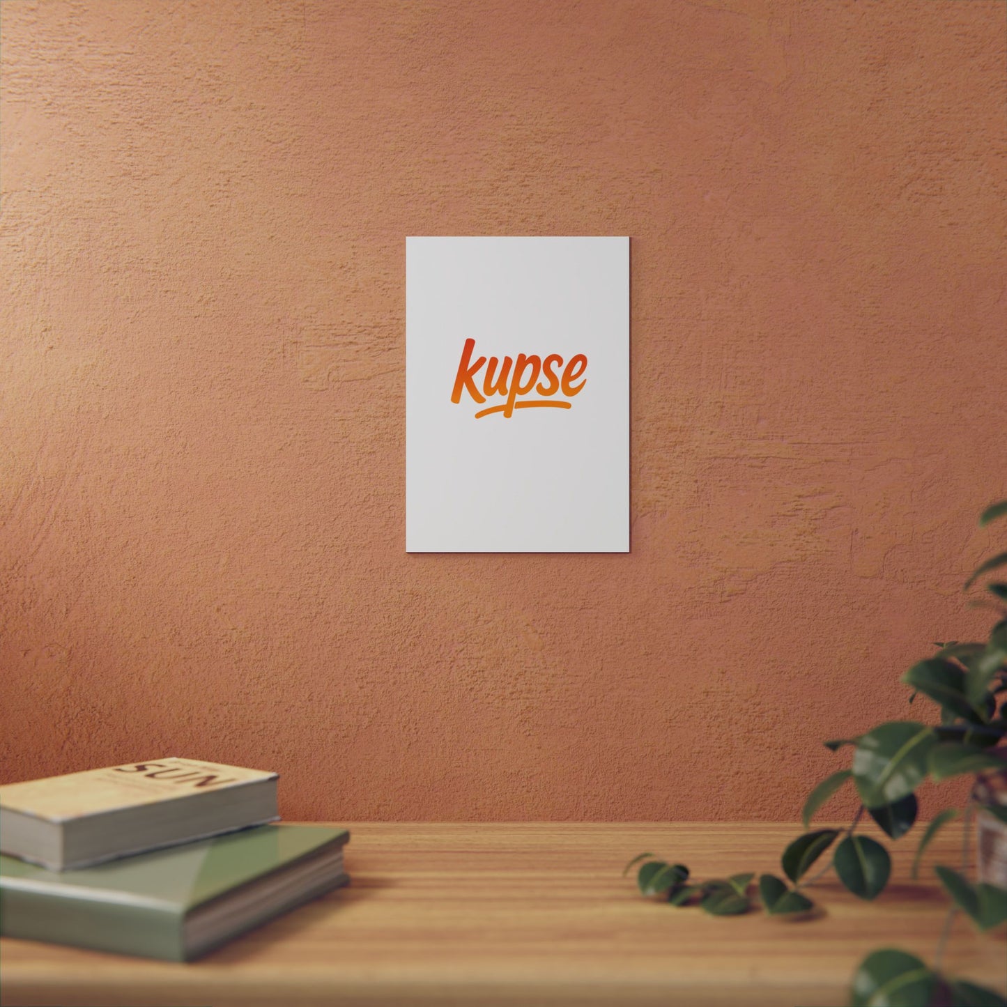 Obraz na panelu aluminiowym Kupse Logo Orange – trwały wydruk w stylu Kup Se