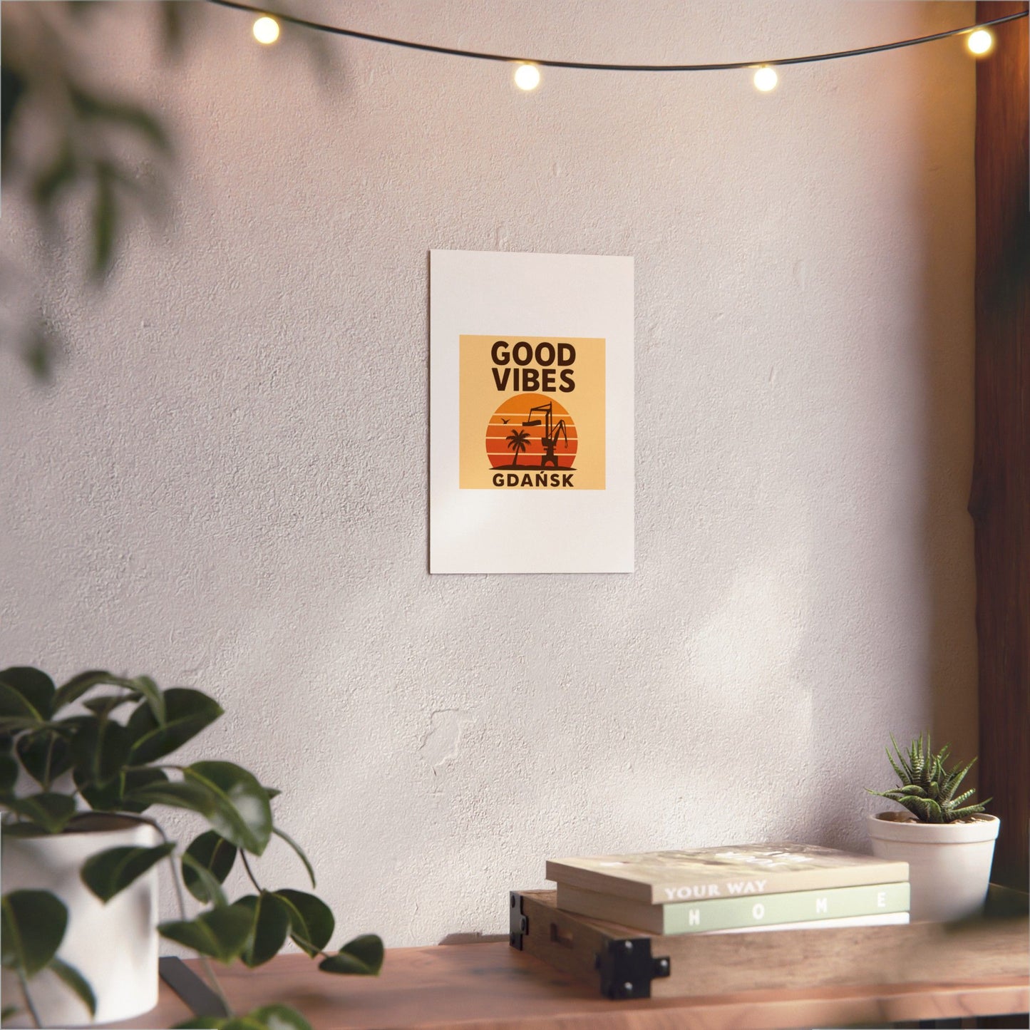 Obraz na panelu aluminiowym Good Vibes Desert – trwały wydruk w stylu Kup Se