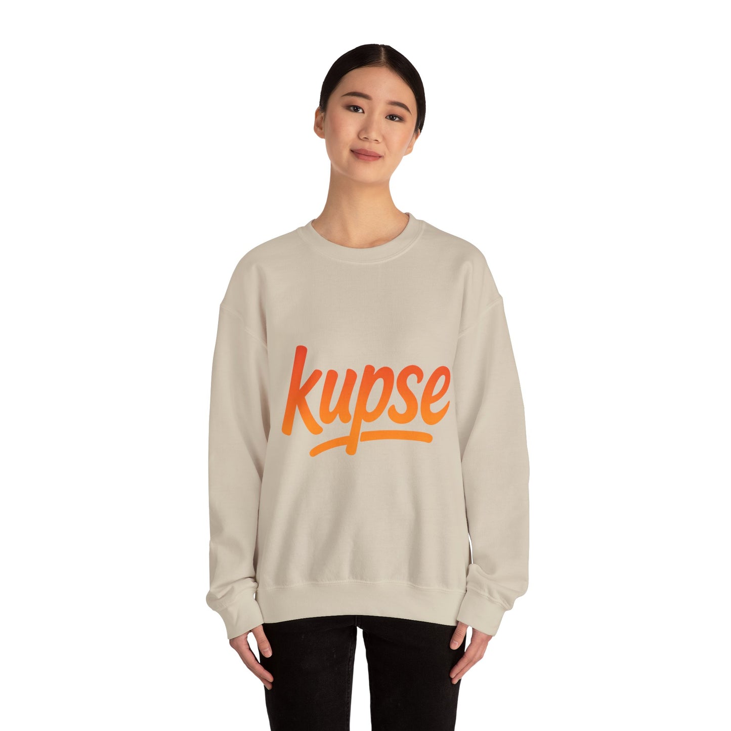 Bluza unisex z grafiką Kup Se Logo Orange – klasyczny crewneck i miejski styl