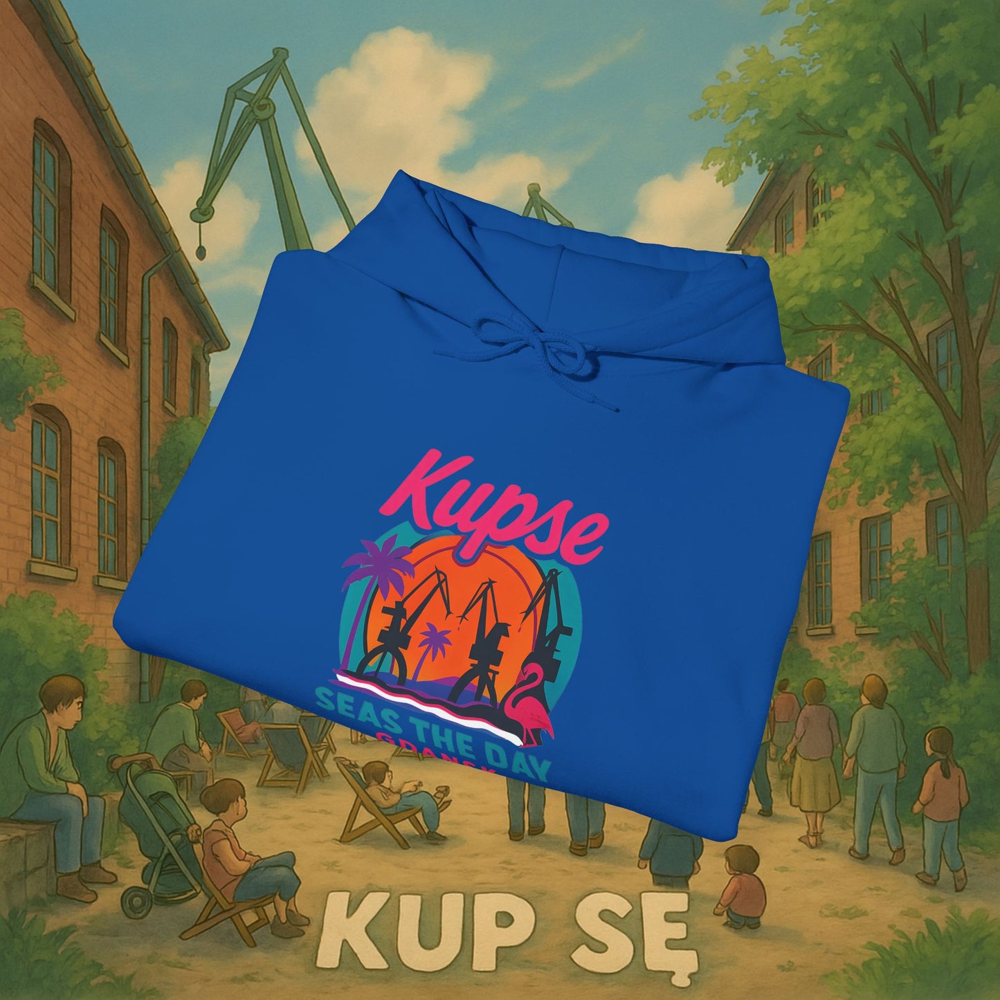 Unisex Heavy Blend Hoodie – Seas The Day – Kup Se