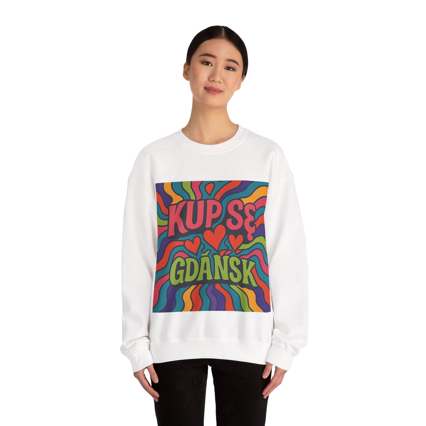 Bluza unisex z grafiką Kup Se Acid – klasyczny crewneck i miejski styl