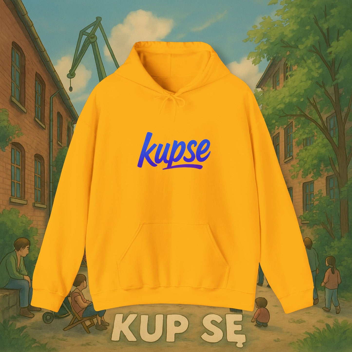 Unisex Heavy Blend Hoodie – Logo Blue – Kup Se