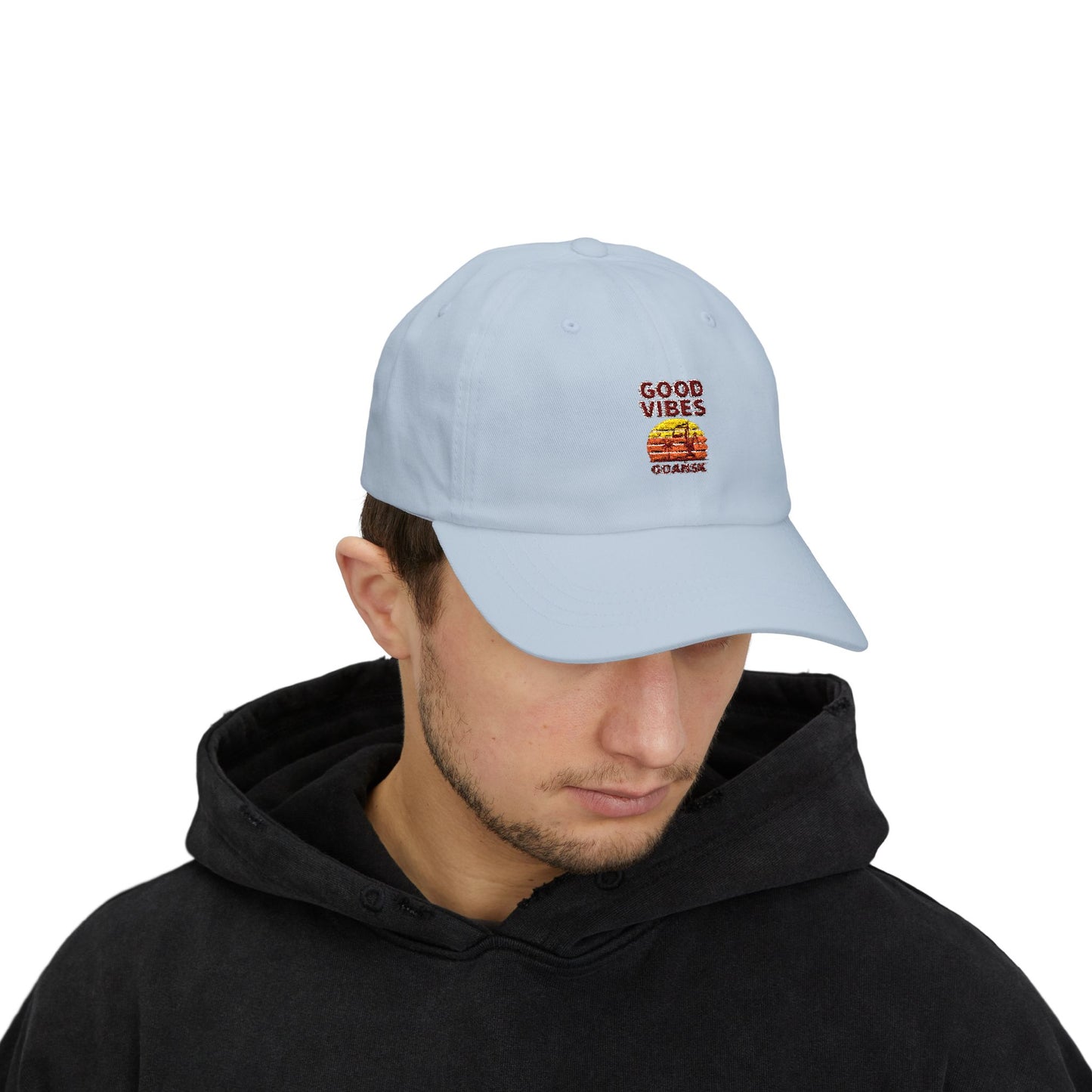 Czapka z daszkiem z grafiką Kup Se Good Vibes – modny Dad Cap z charakterem