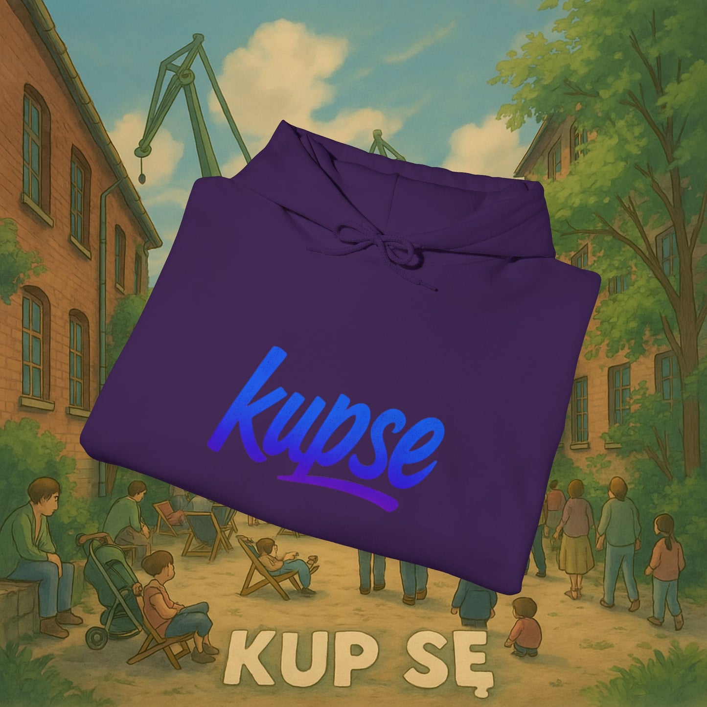 Unisex Heavy Blend Hoodie – Logo Blue – Kup Se