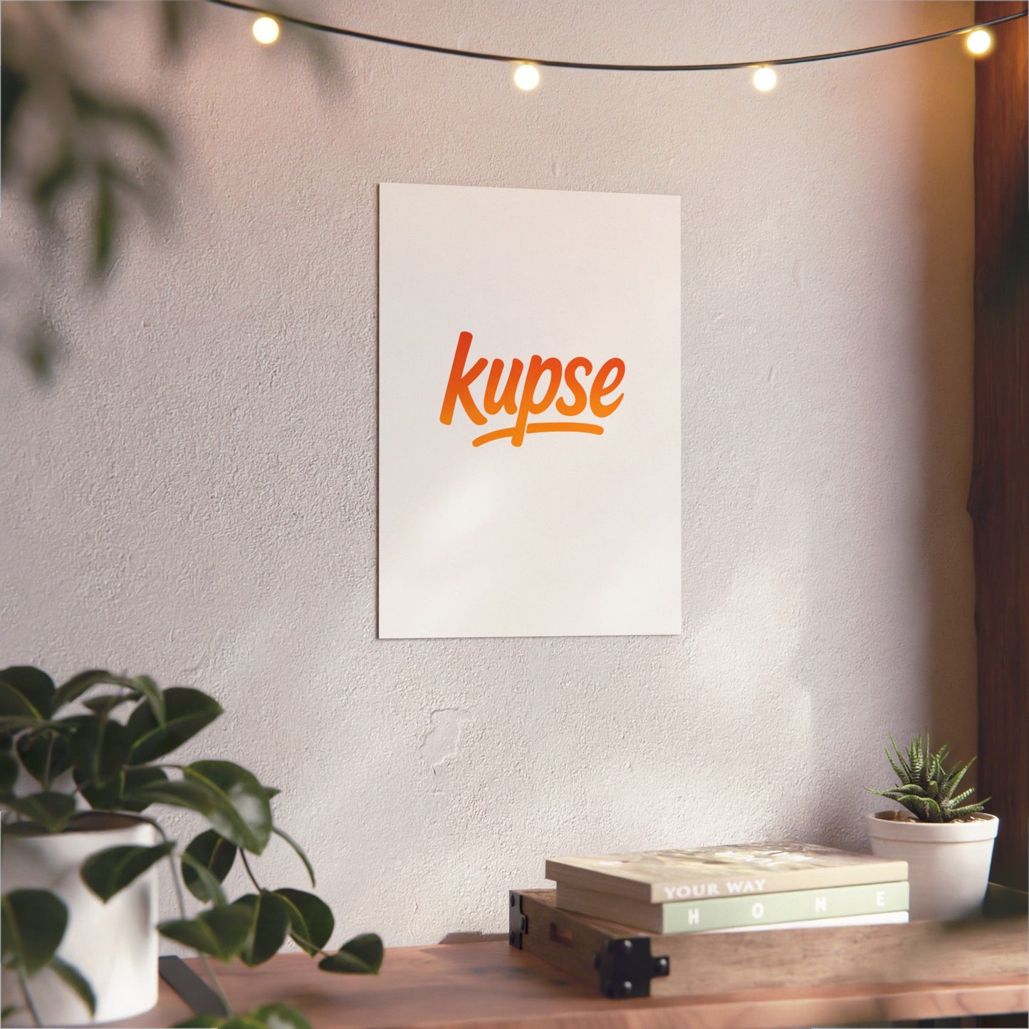 Obraz na panelu aluminiowym Kupse Logo Orange – trwały wydruk w stylu Kup Se