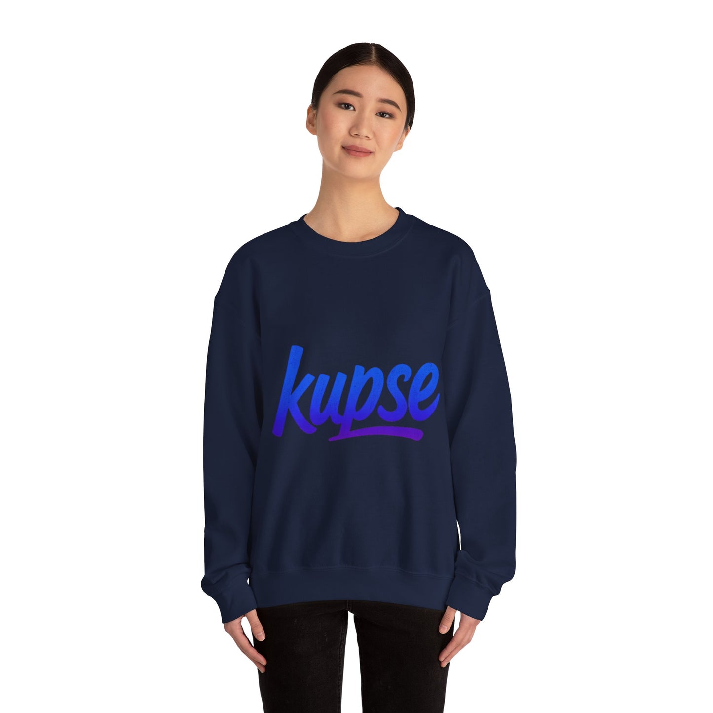 Bluza unisex z grafiką Kup Se Logo Blue – klasyczny crewneck i miejski styl