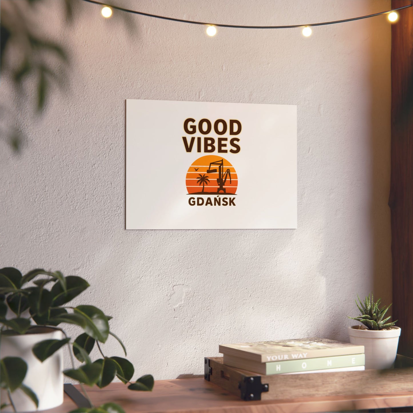 Obraz na panelu aluminiowym Good Vibes – trwały wydruk w stylu Kup Se