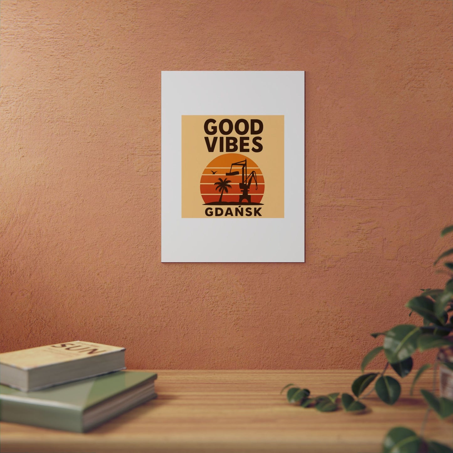 Obraz na panelu aluminiowym Good Vibes Desert – trwały wydruk w stylu Kup Se