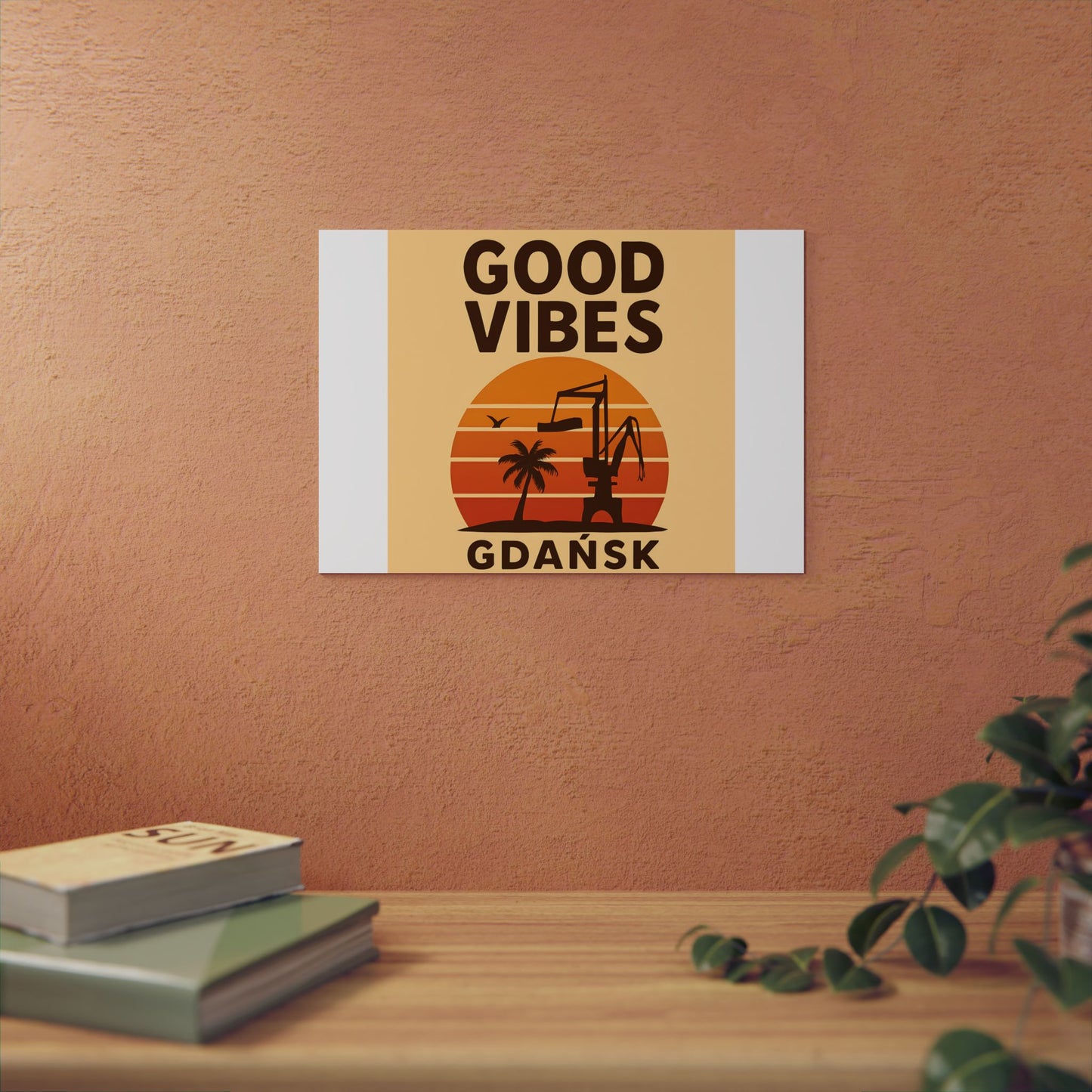 Obraz na panelu aluminiowym Good Vibes Desert – trwały wydruk w stylu Kup Se