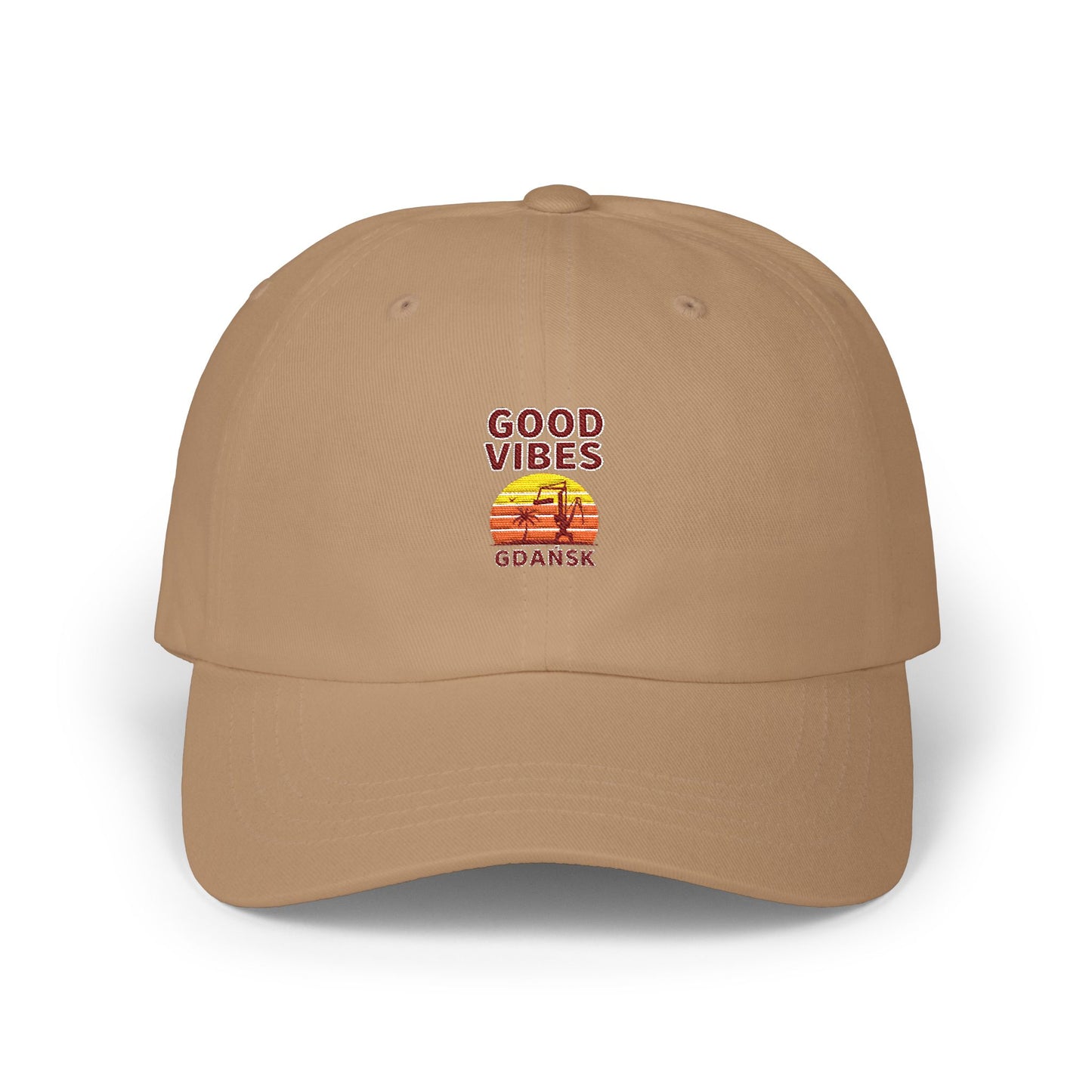 Czapka z daszkiem z grafiką Kup Se Good Vibes – modny Dad Cap z charakterem
