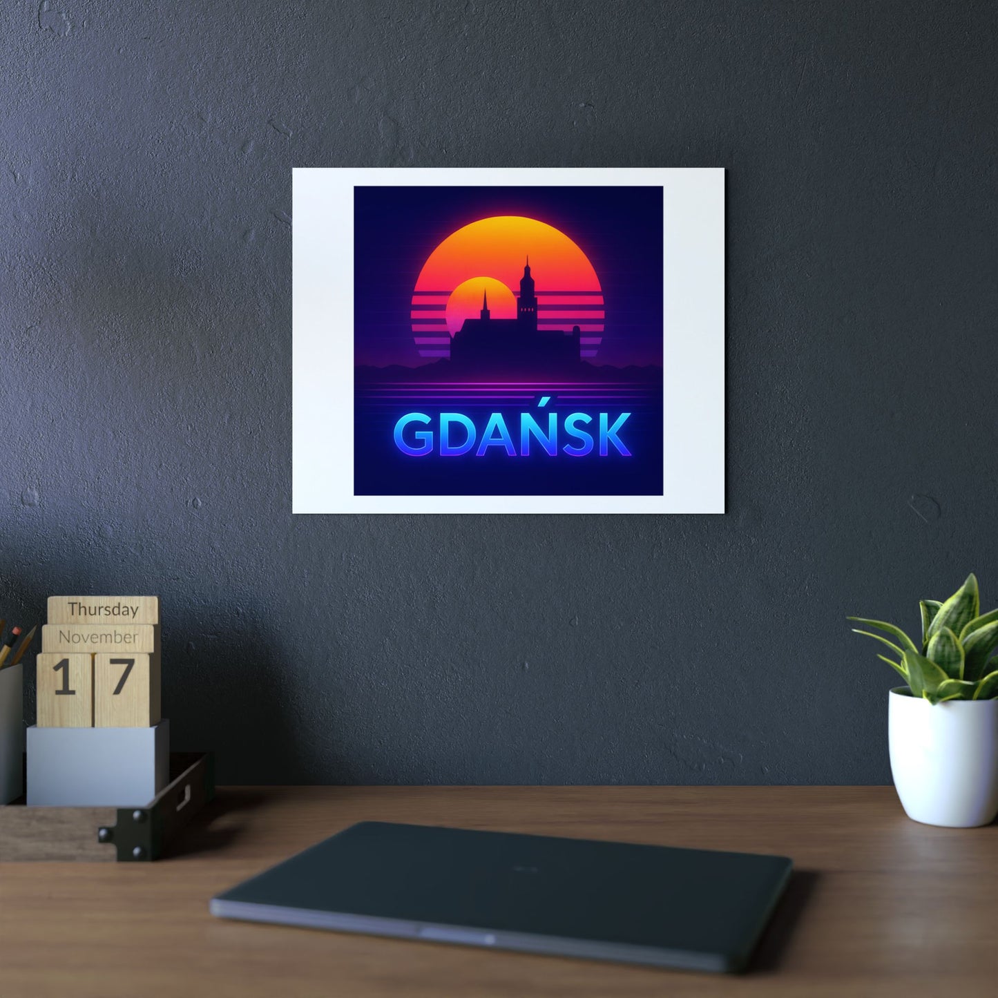 Obraz na panelu aluminiowym Panorama Gdańsk – trwały wydruk w stylu Kup Se