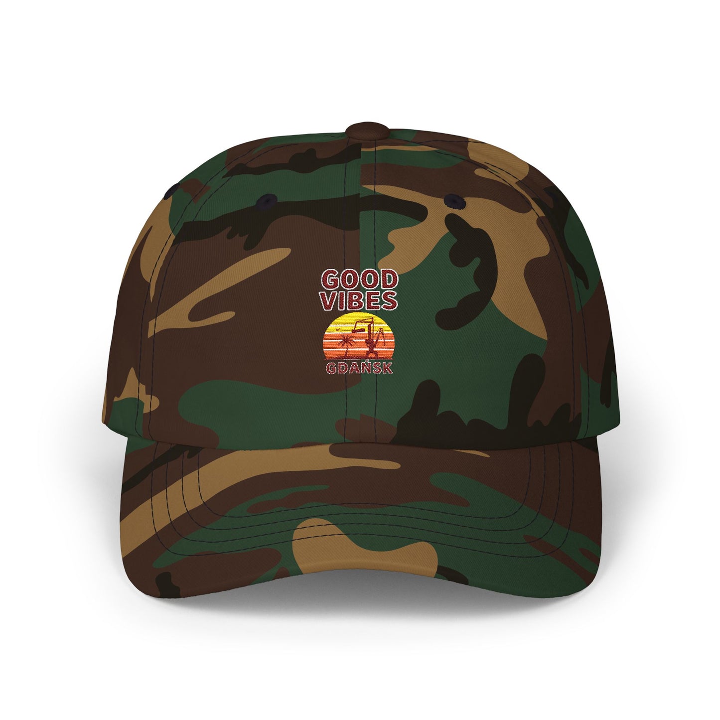 Czapka z daszkiem z grafiką Kup Se Good Vibes – modny Dad Cap z charakterem