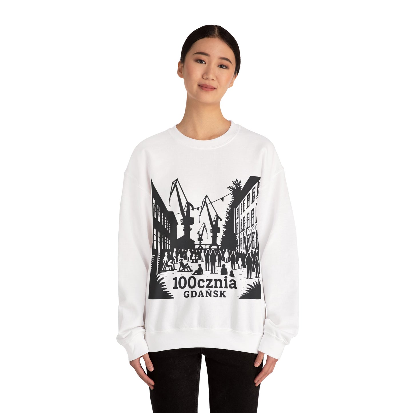 Bluza unisex z grafiką Kup Se 100cznia – klasyczny crewneck i miejski styl