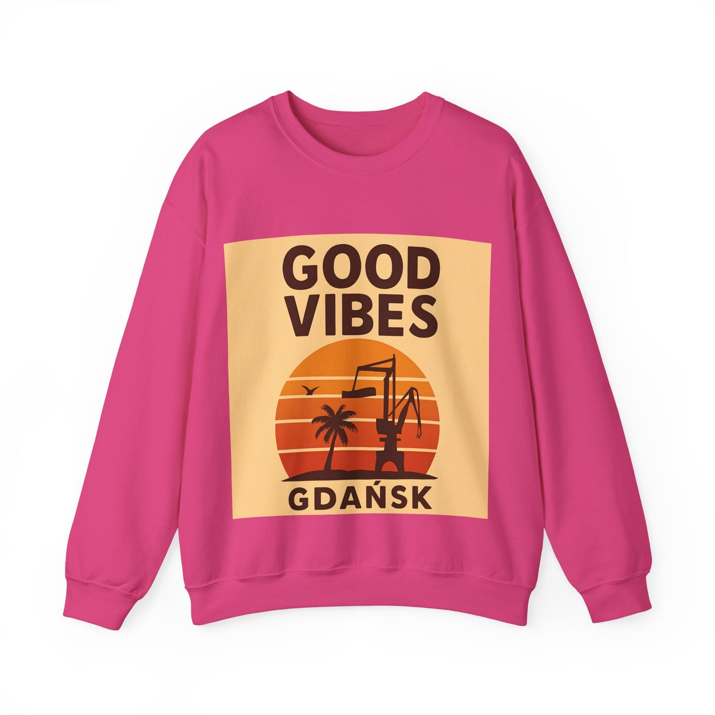 Bluza unisex z grafiką Kup Se Good Vibes Desert – klasyczny crewneck i miejski styl