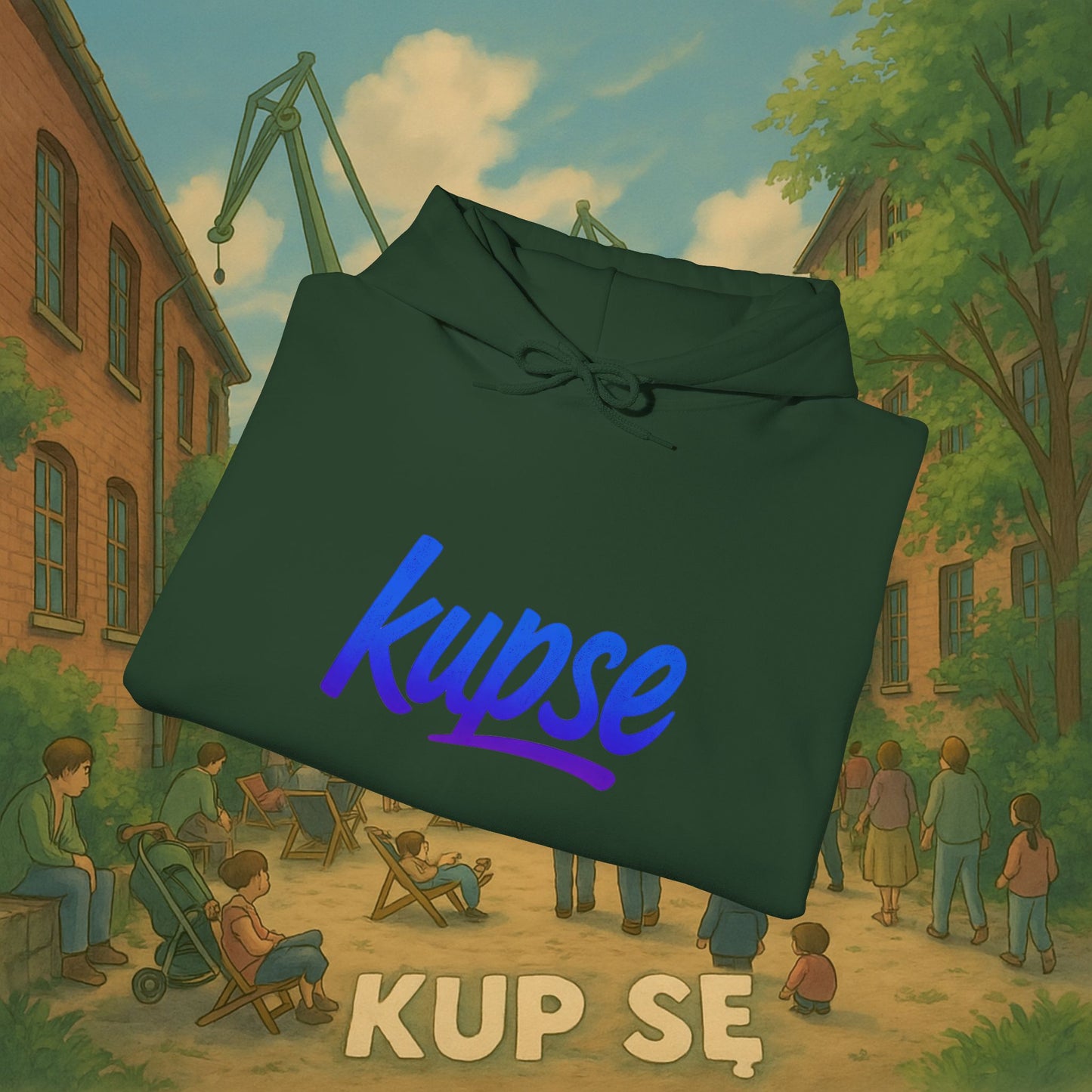 Unisex Heavy Blend Hoodie – Logo Blue – Kup Se