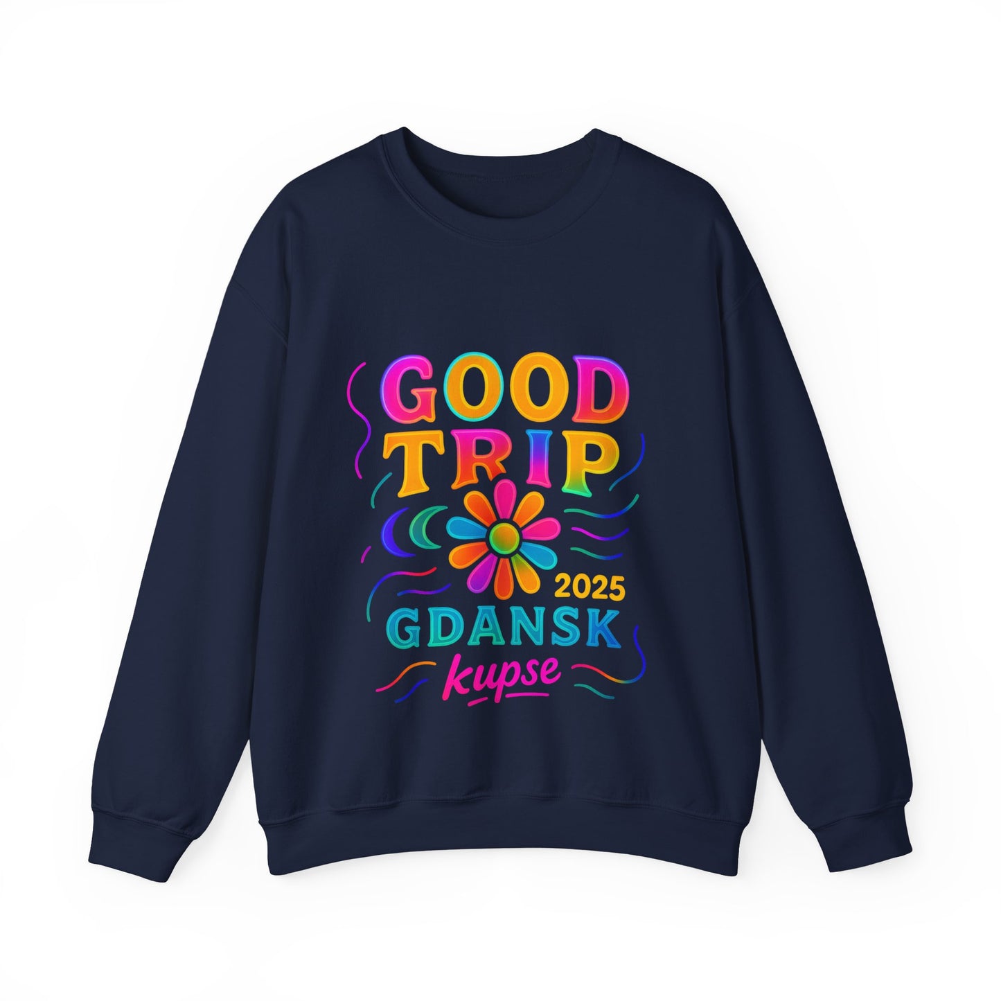 Bluza unisex z grafiką Kup Se Good Trip – klasyczny crewneck i miejski styl
