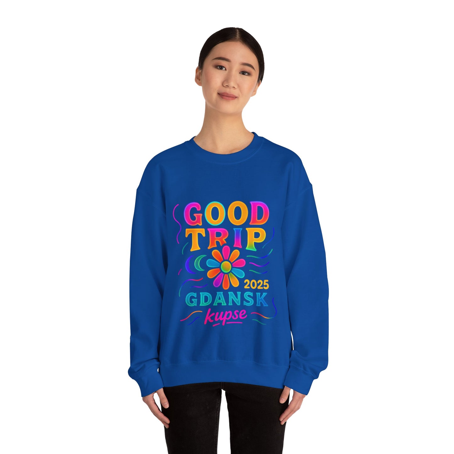Bluza unisex z grafiką Kup Se Good Trip – klasyczny crewneck i miejski styl