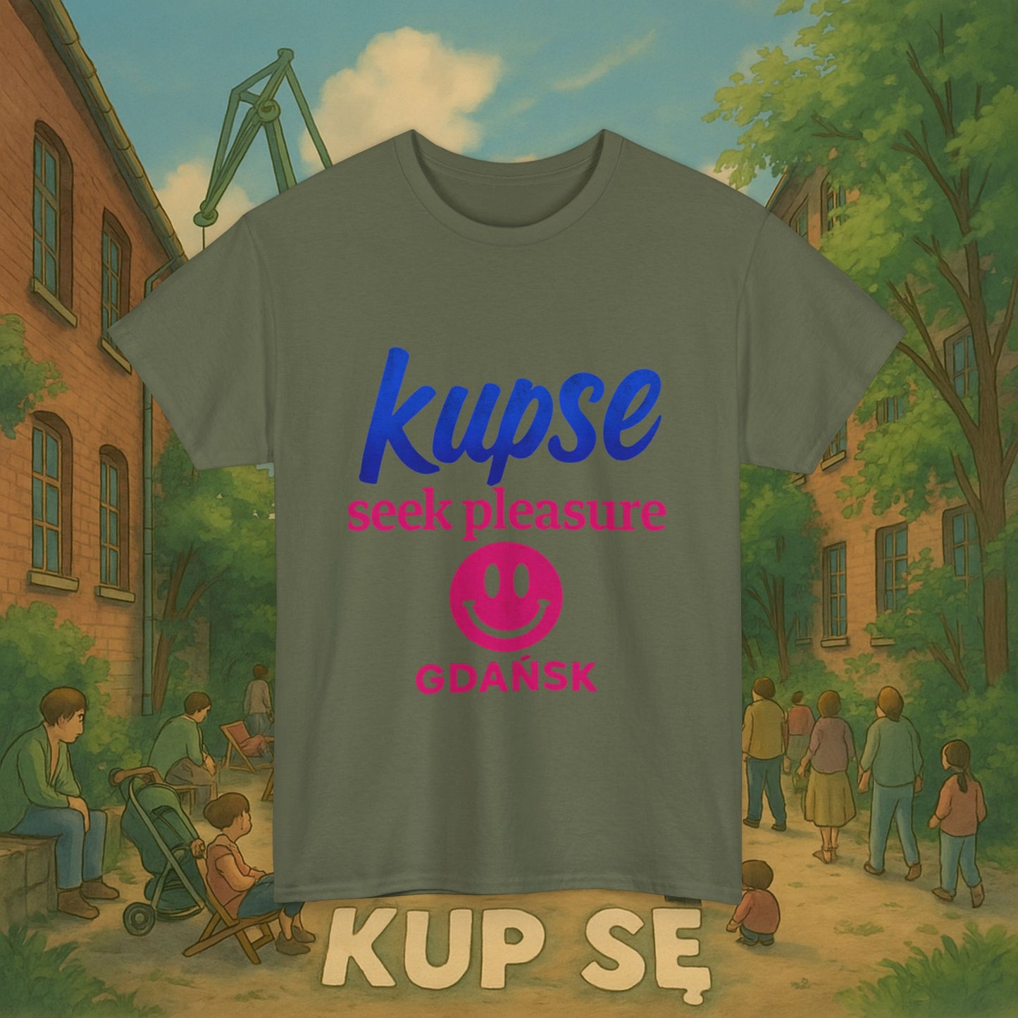 KupSe seek pleasure Style t-shirt - Unisex Heavy Cotton Tee