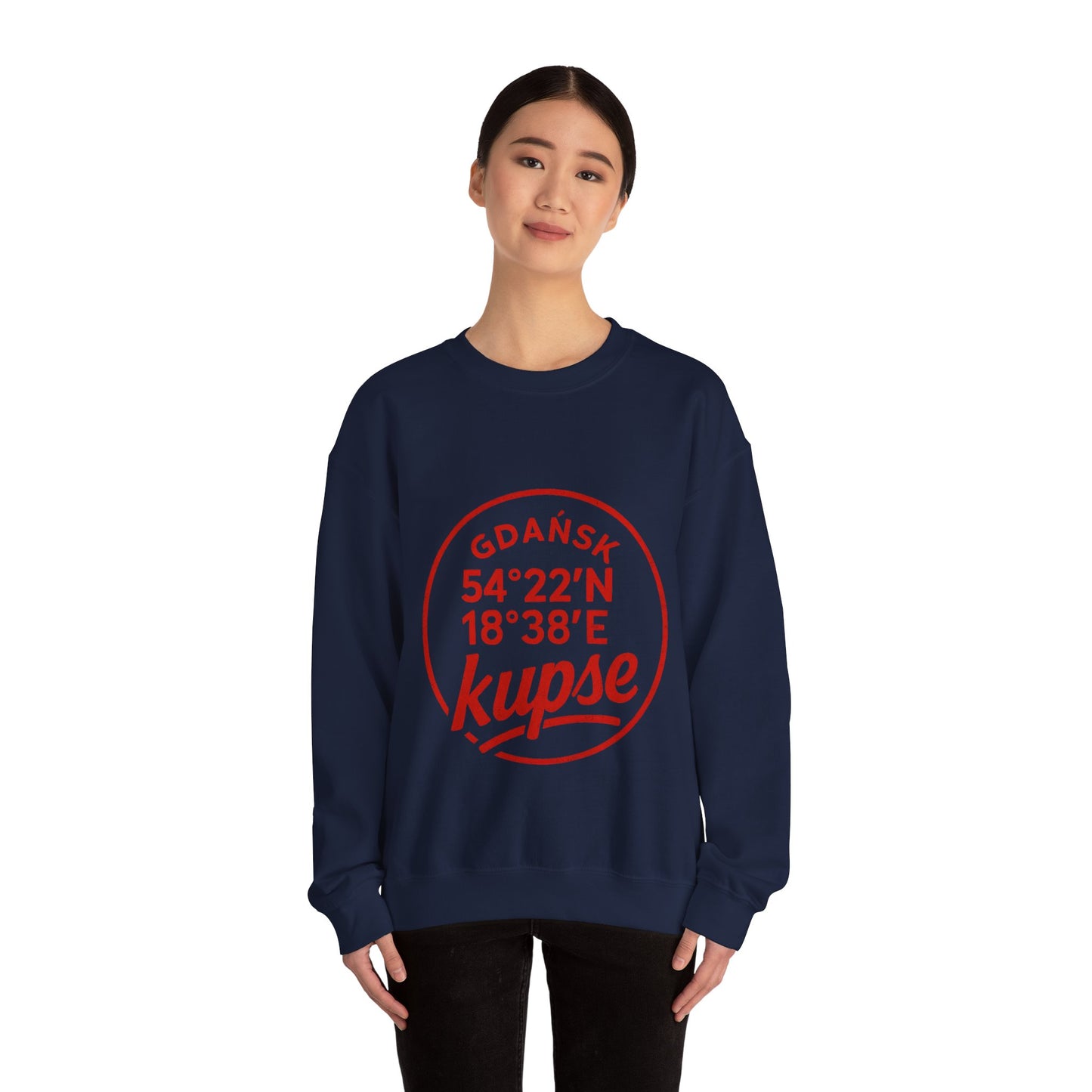 Bluza unisex z grafiką Kup Se Koordynaty – klasyczny crewneck i miejski styl