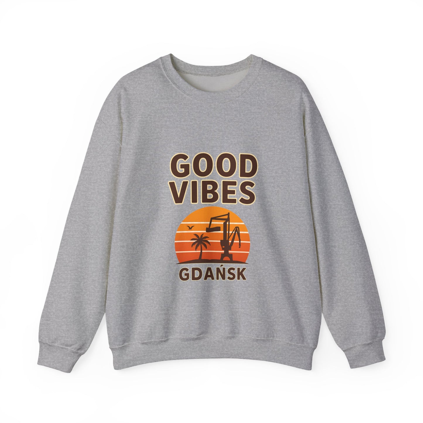 Bluza unisex z grafiką Kup Se Good Vibes – klasyczny crewneck i miejski styl