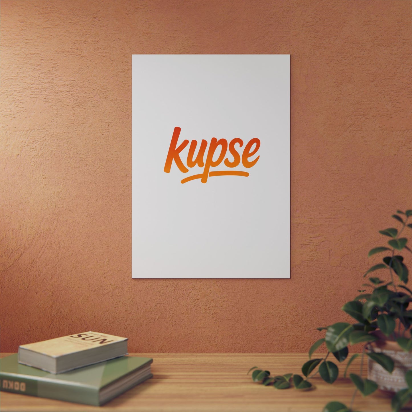 Obraz na panelu aluminiowym Kupse Logo Orange – trwały wydruk w stylu Kup Se