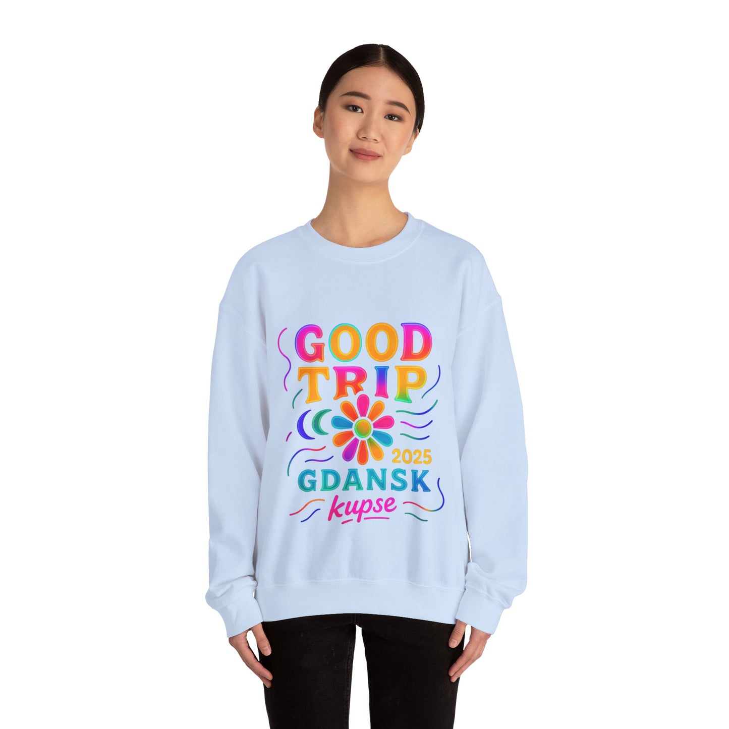 Bluza unisex z grafiką Kup Se Good Trip – klasyczny crewneck i miejski styl