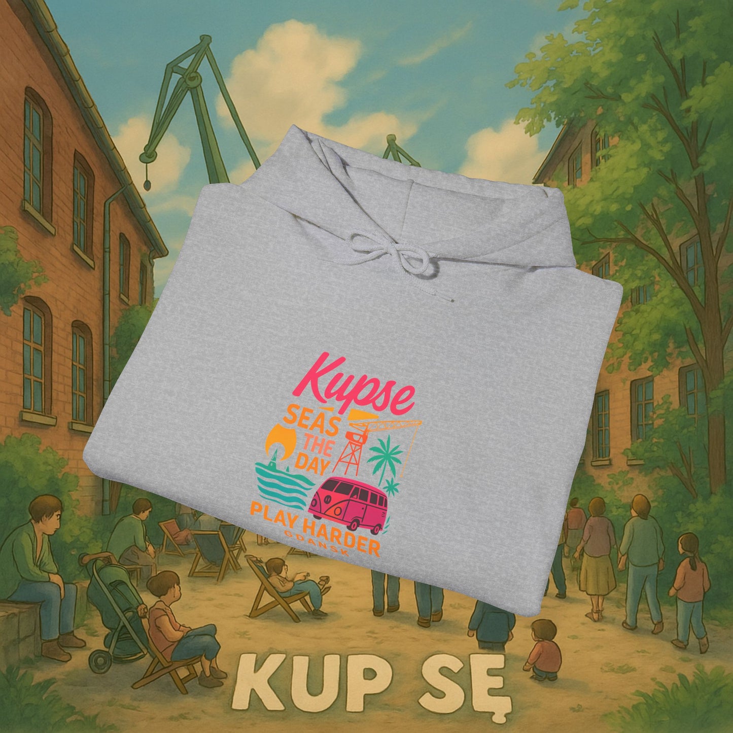 Unisex Heavy Blend Hoodie – Play Harder – Kup Se