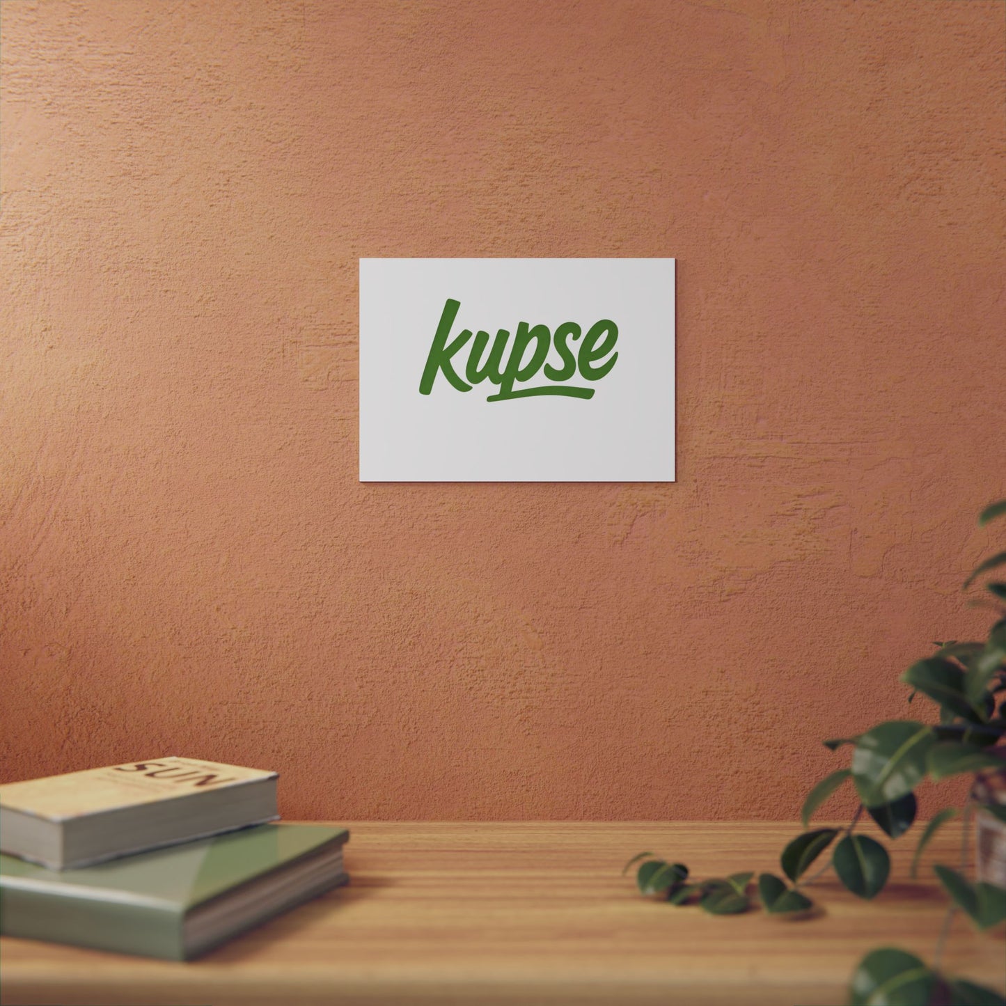 Obraz na panelu aluminiowym Kupse Logo Green – trwały wydruk w stylu Kup Se