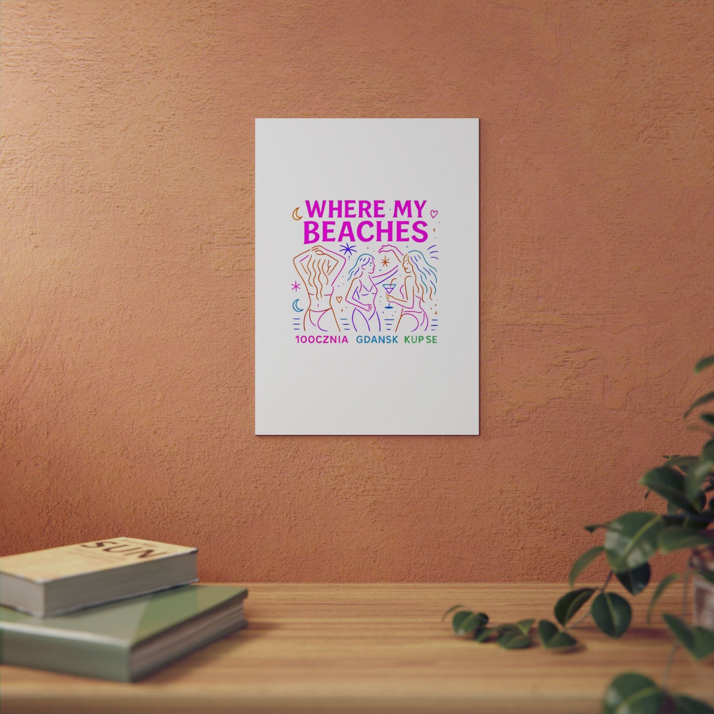 Obraz na panelu aluminiowym Where My Beaches – trwały wydruk w stylu Kup Se