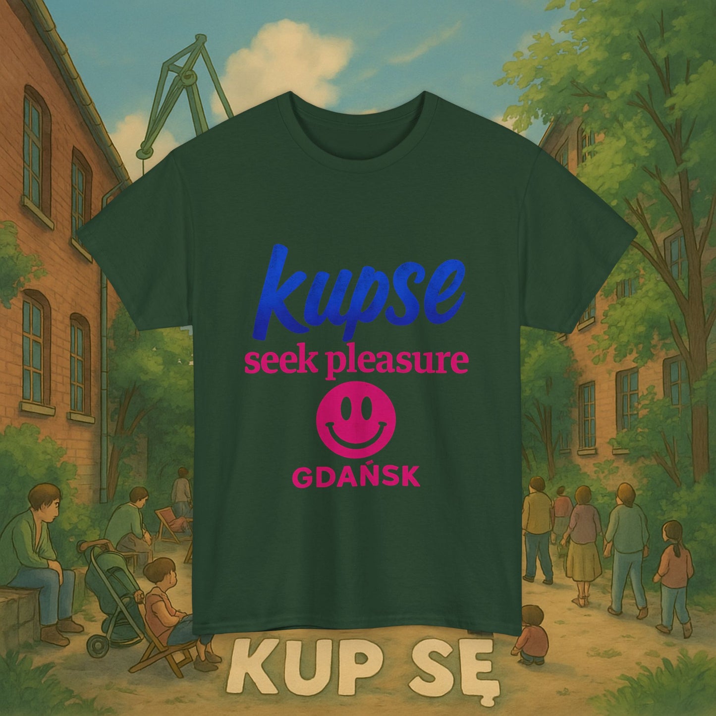 KupSe seek pleasure Style t-shirt - Unisex Heavy Cotton Tee
