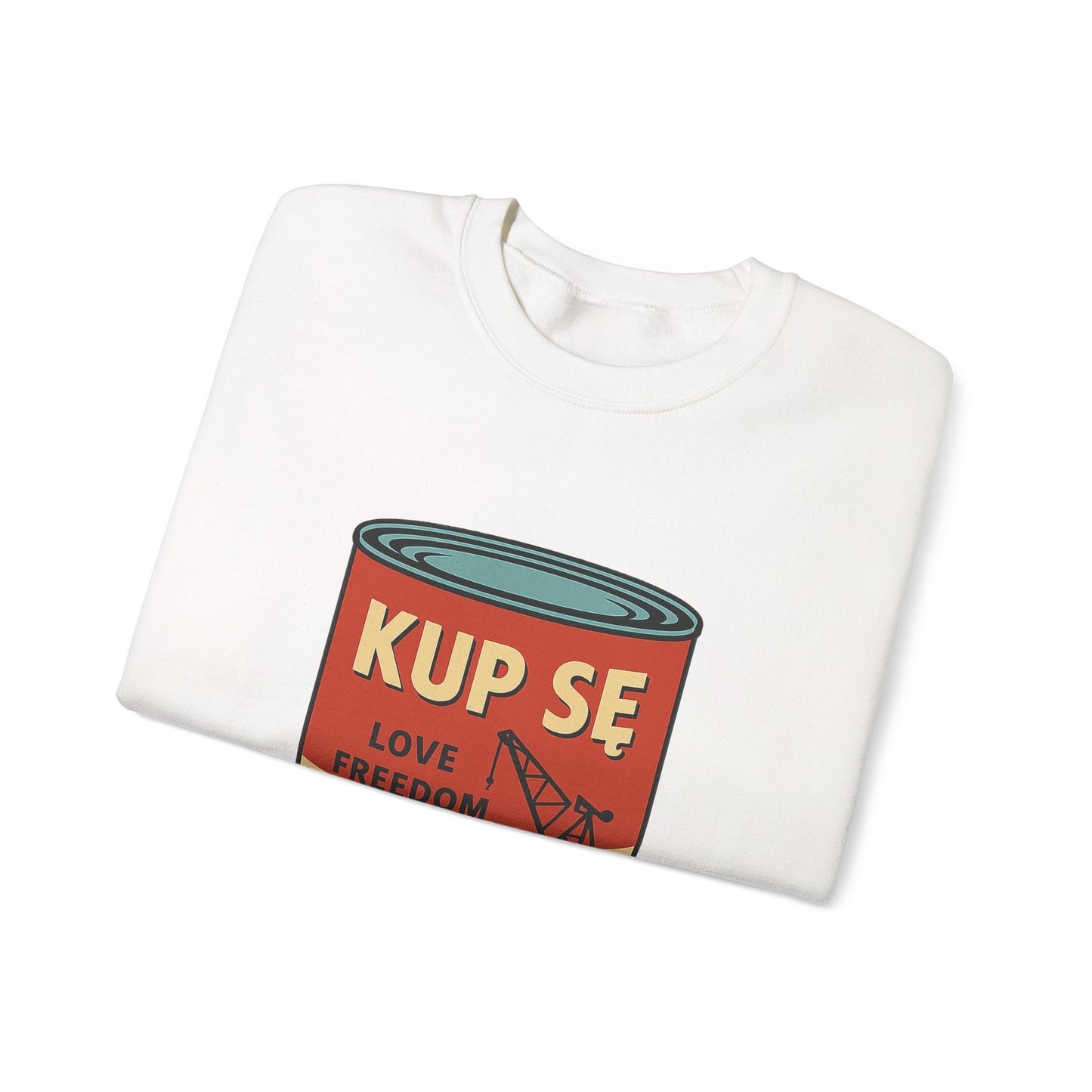 Bluza unisex z grafiką Kup Se Campbell– klasyczny crewneck i miejski styl