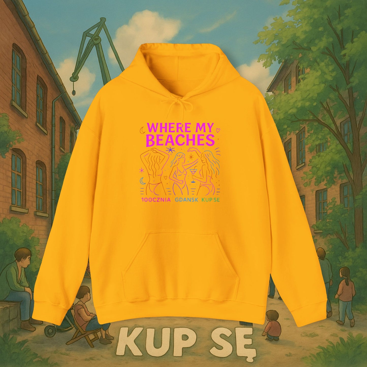 Unisex Heavy Blend Hoodie – Where My Beaches – Kup Se