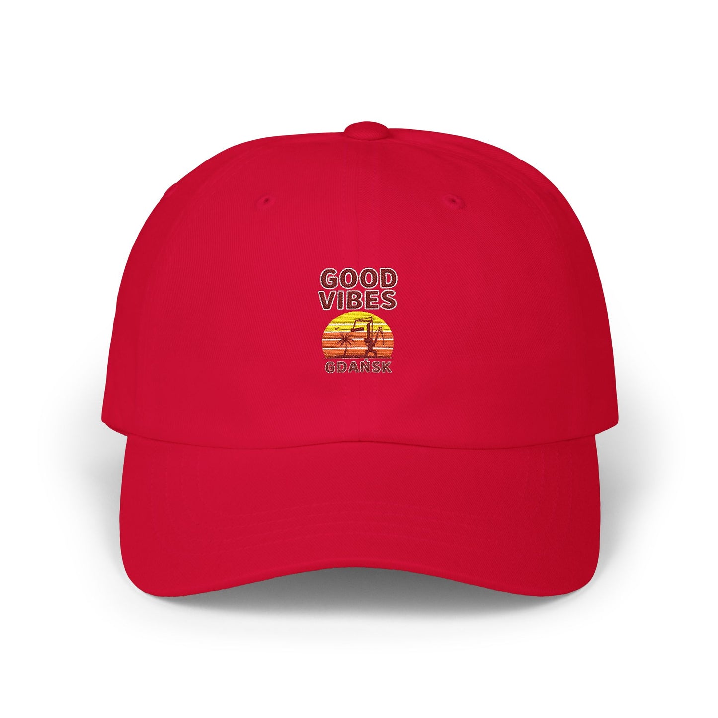 Czapka z daszkiem z grafiką Kup Se Good Vibes – modny Dad Cap z charakterem