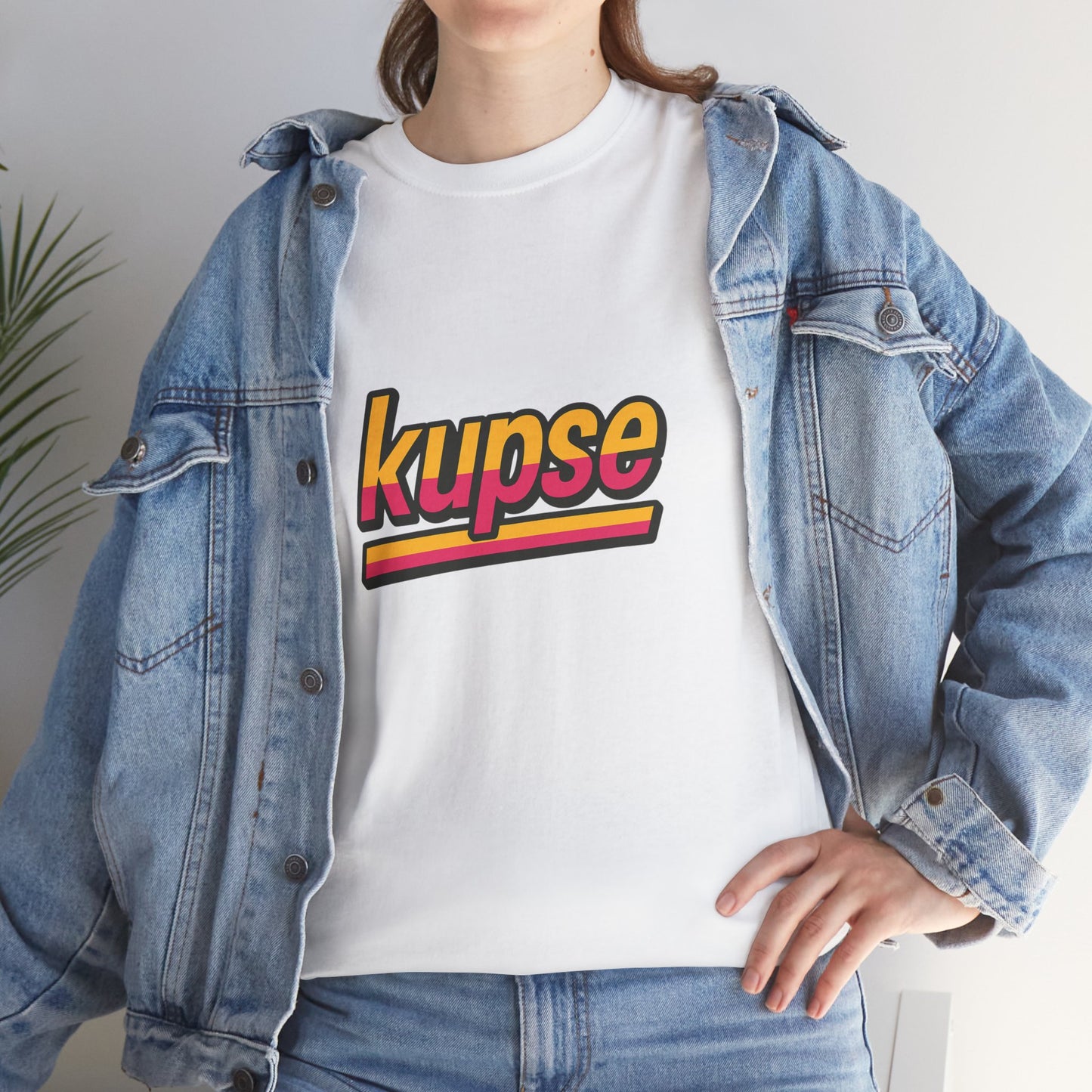 KupSe Logo Retro Sport Style t-shirt - Unisex Heavy Cotton Tee