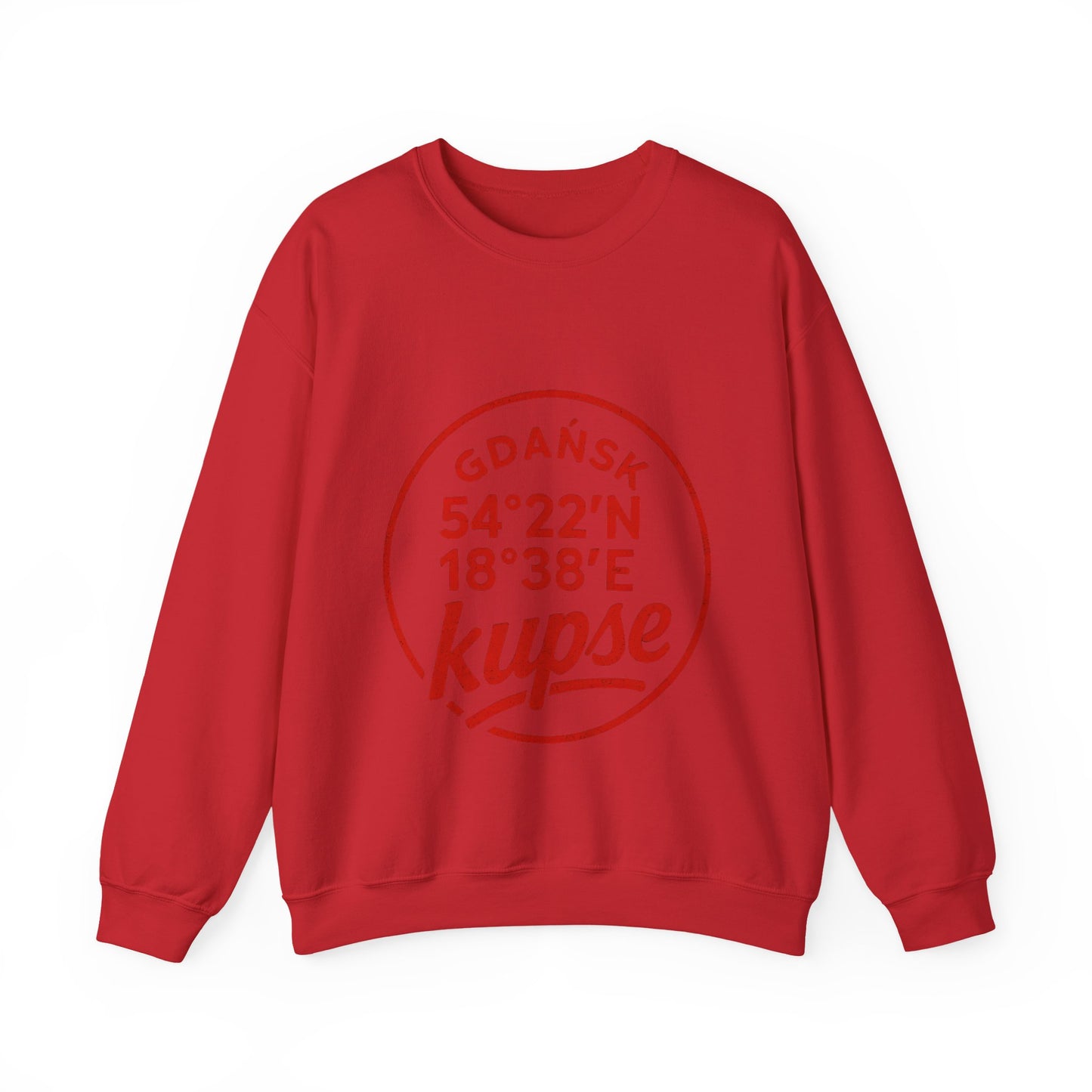 Bluza unisex z grafiką Kup Se Koordynaty – klasyczny crewneck i miejski styl