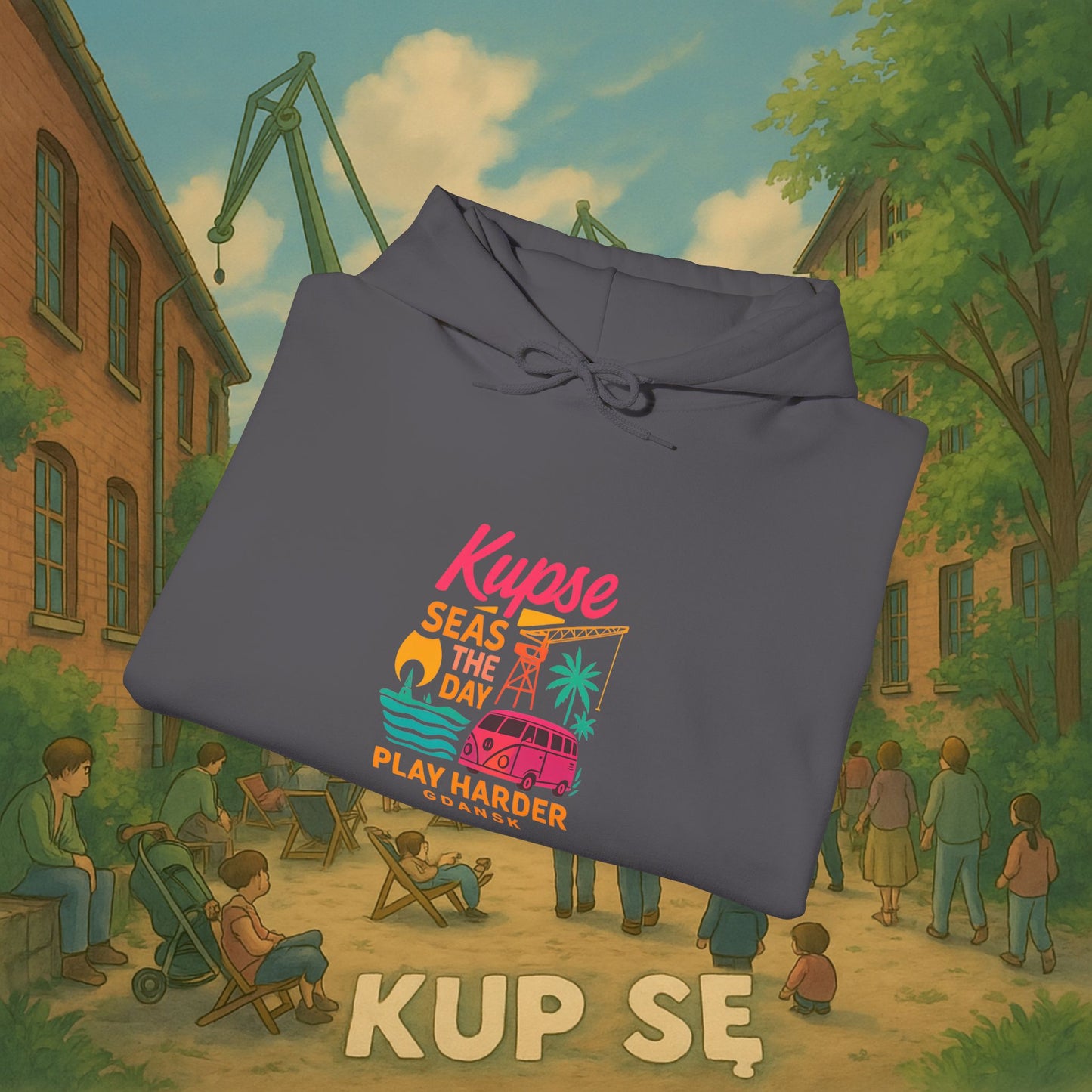 Unisex Heavy Blend Hoodie – Play Harder – Kup Se