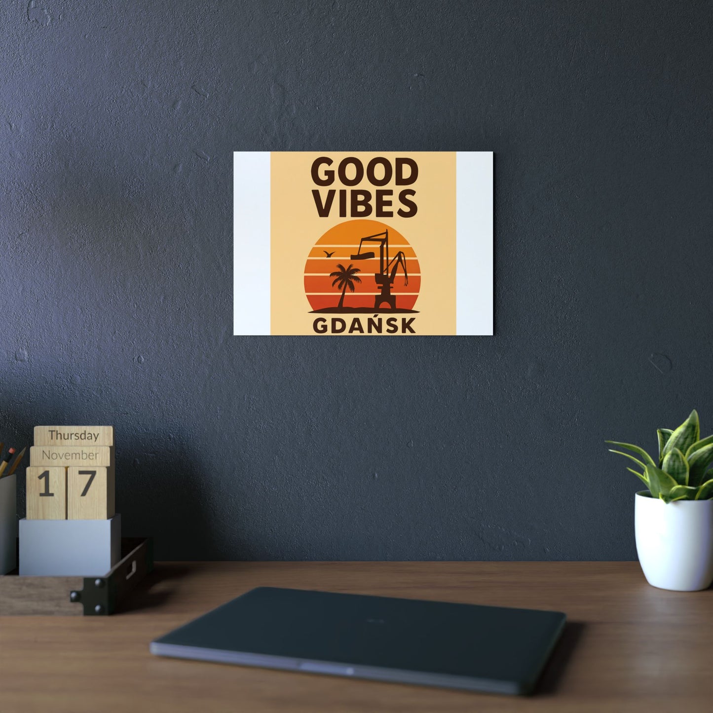Obraz na panelu aluminiowym Good Vibes Desert – trwały wydruk w stylu Kup Se