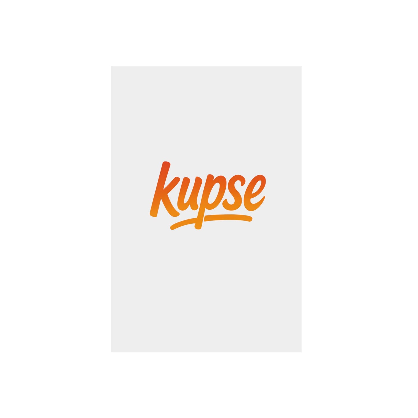 Obraz na panelu aluminiowym Kupse Logo Orange – trwały wydruk w stylu Kup Se