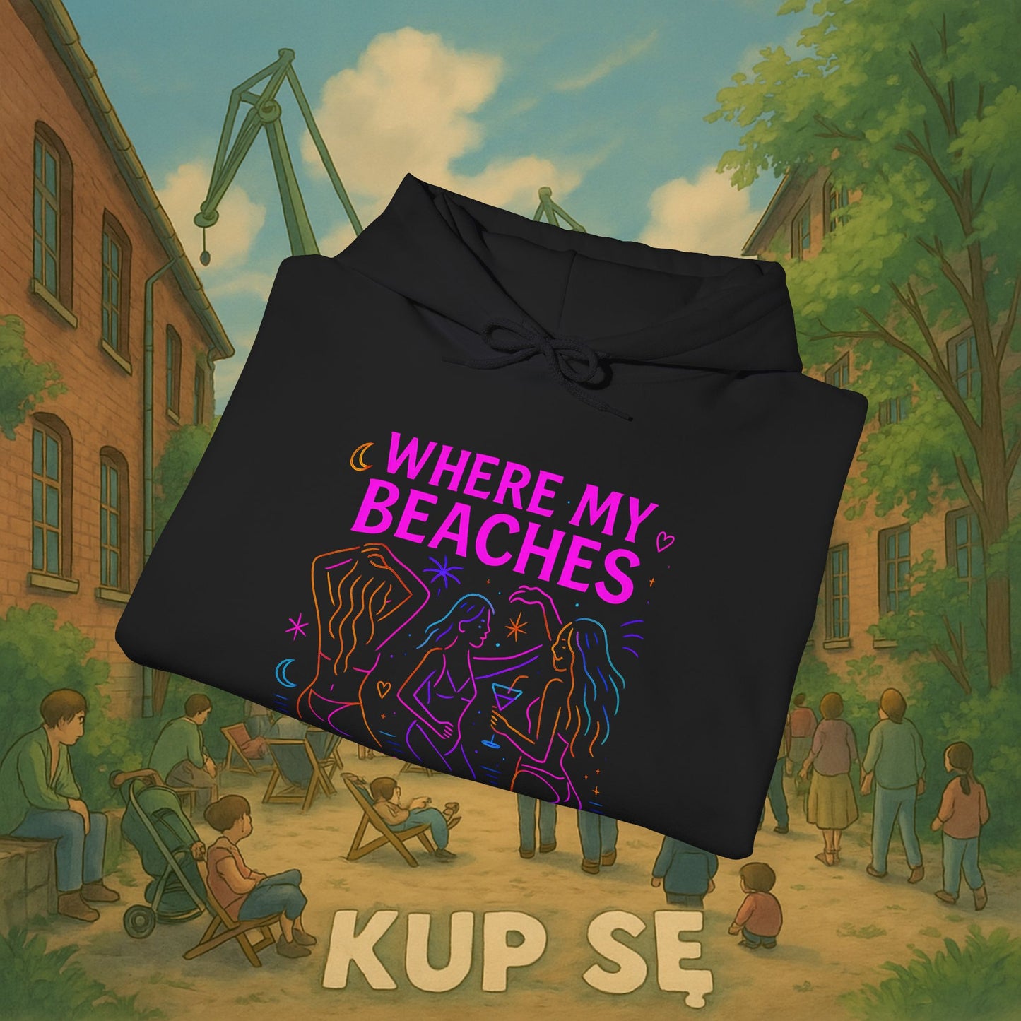 Unisex Heavy Blend Hoodie – Where My Beaches – Kup Se