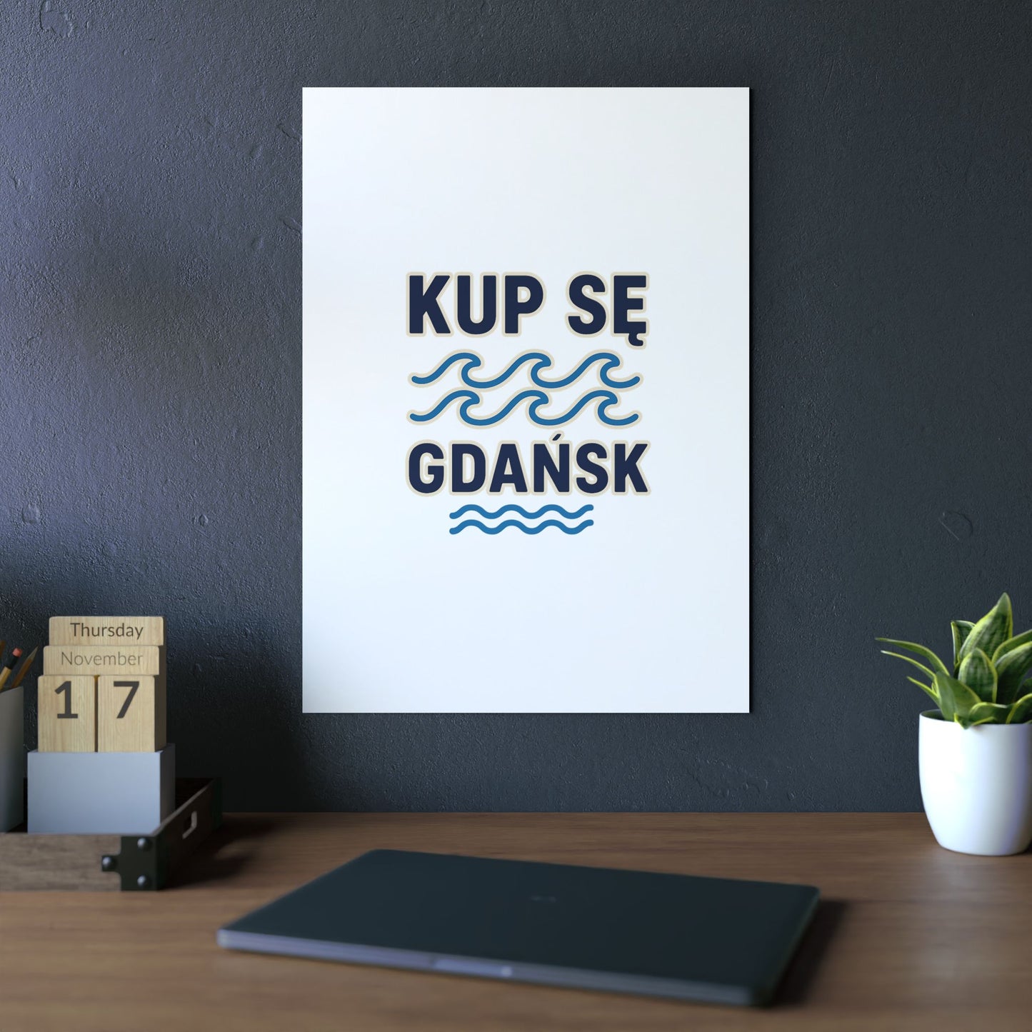 Obraz na panelu aluminiowym Gdańsk Fale – trwały wydruk w stylu Kup Se