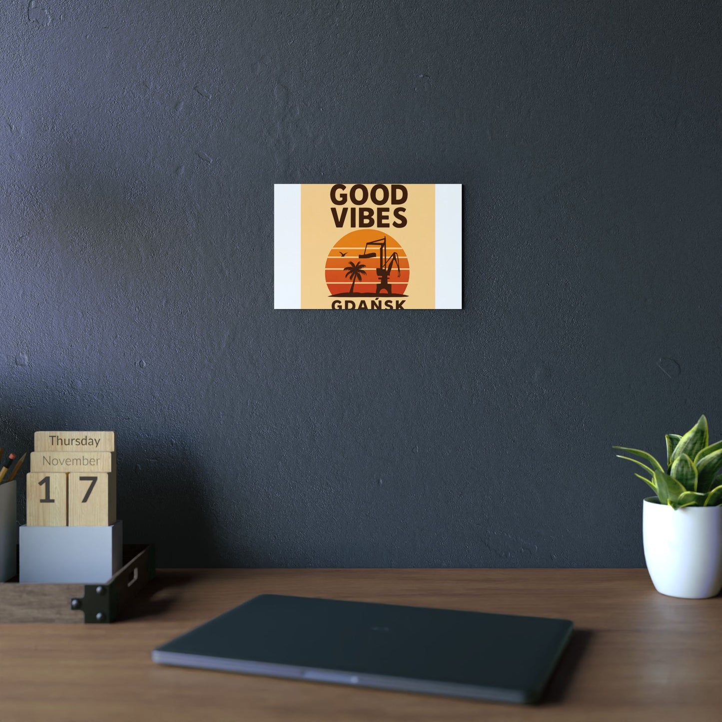 Obraz na panelu aluminiowym Good Vibes Desert – trwały wydruk w stylu Kup Se