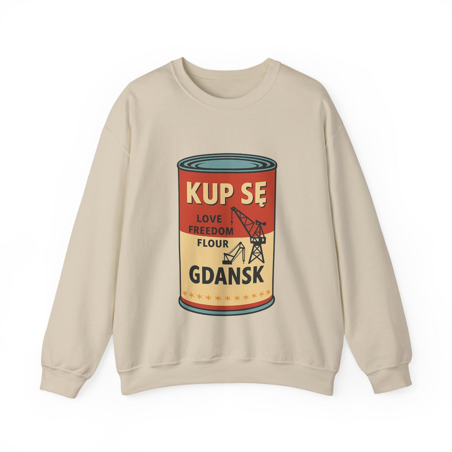 Bluza unisex z grafiką Kup Se Campbell– klasyczny crewneck i miejski styl