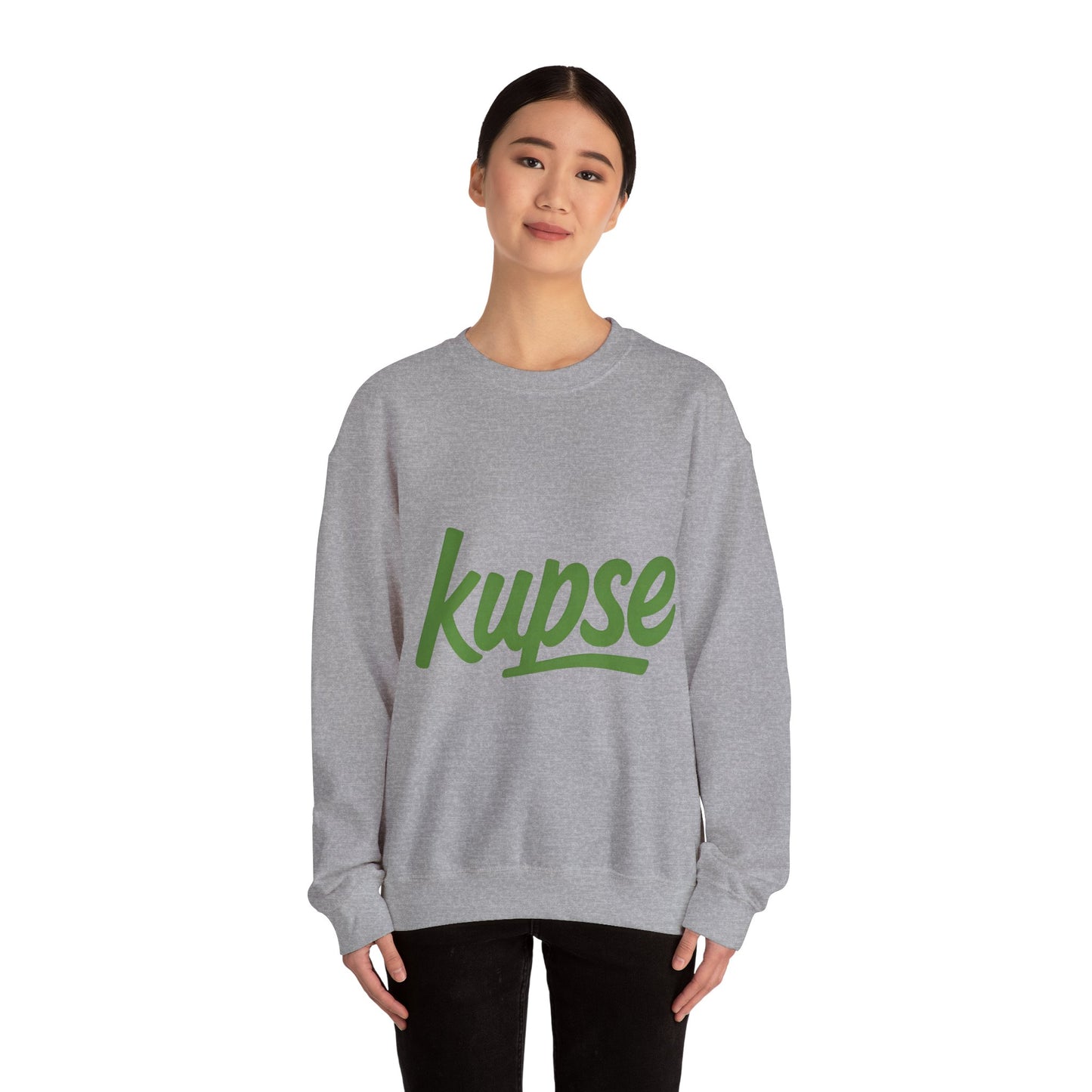 Bluza unisex z grafiką Kup Se Logo Green – klasyczny crewneck i miejski styl