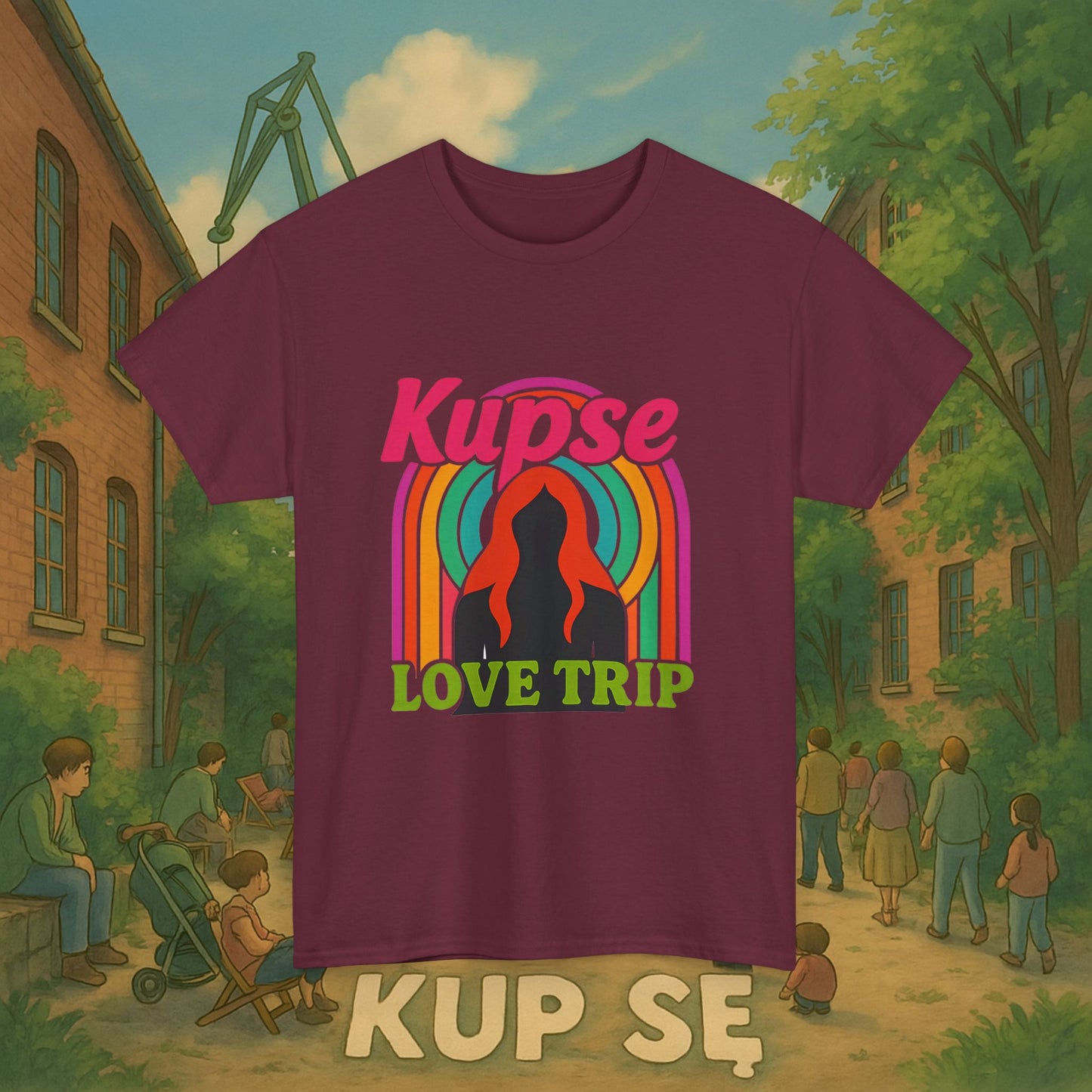 KupSe Love Trip Style t-shirt - Unisex Heavy Cotton Tee