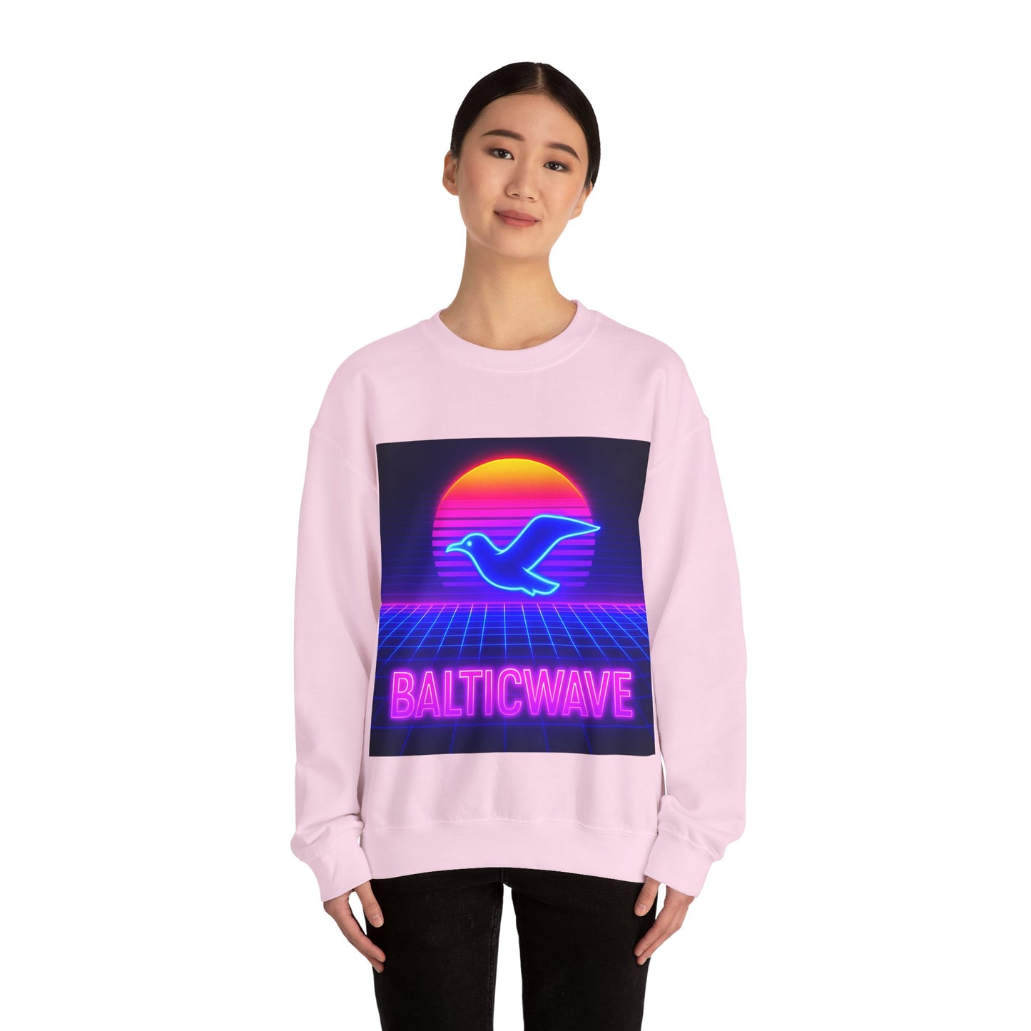 Bluza unisex z grafiką Kup Se Baltic Wave – klasyczny crewneck i miejski styl
