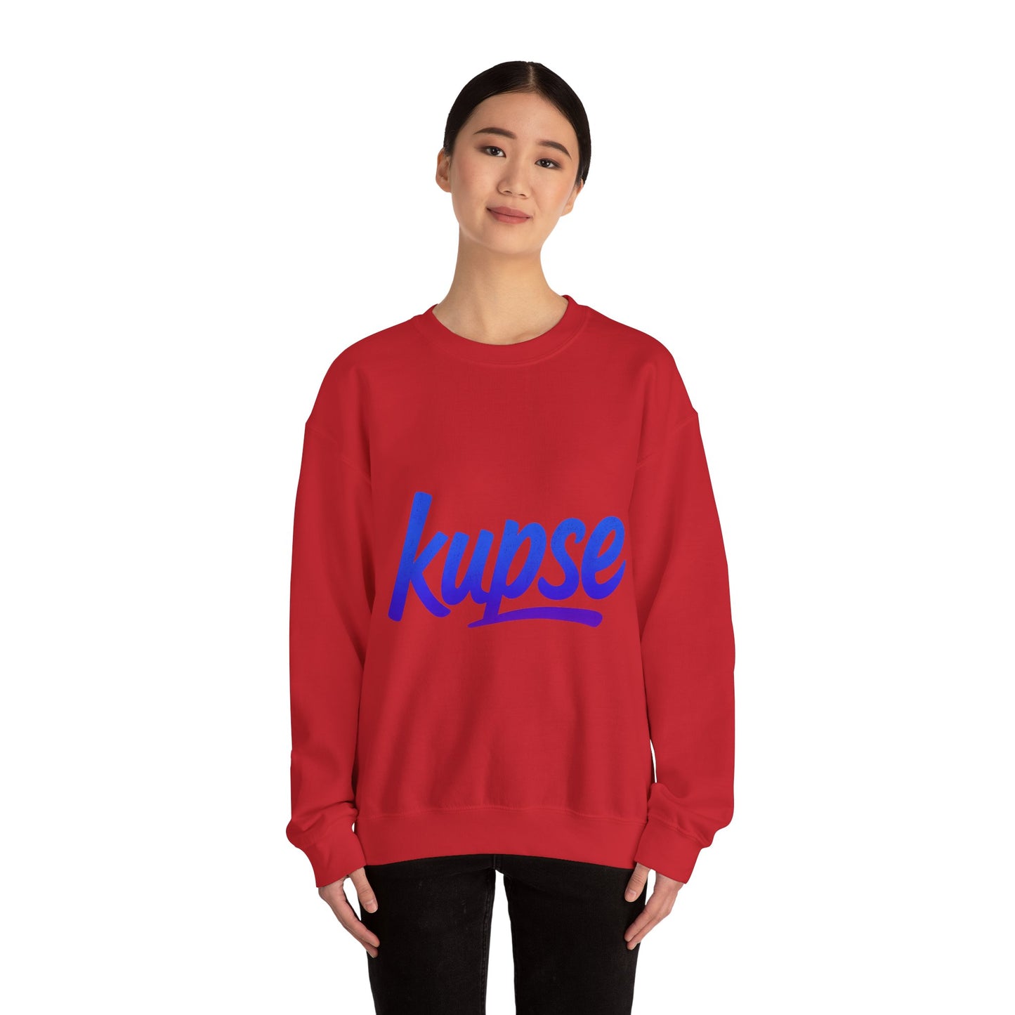 Bluza unisex z grafiką Kup Se Logo Blue – klasyczny crewneck i miejski styl