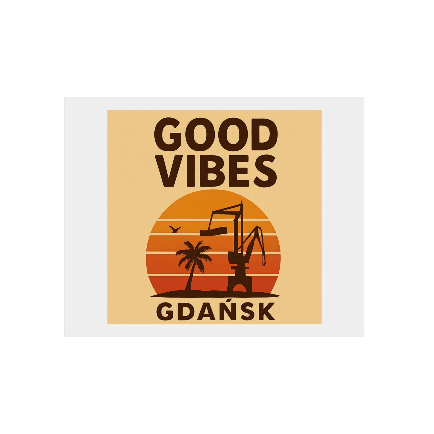 Obraz na panelu aluminiowym Good Vibes Desert – trwały wydruk w stylu Kup Se