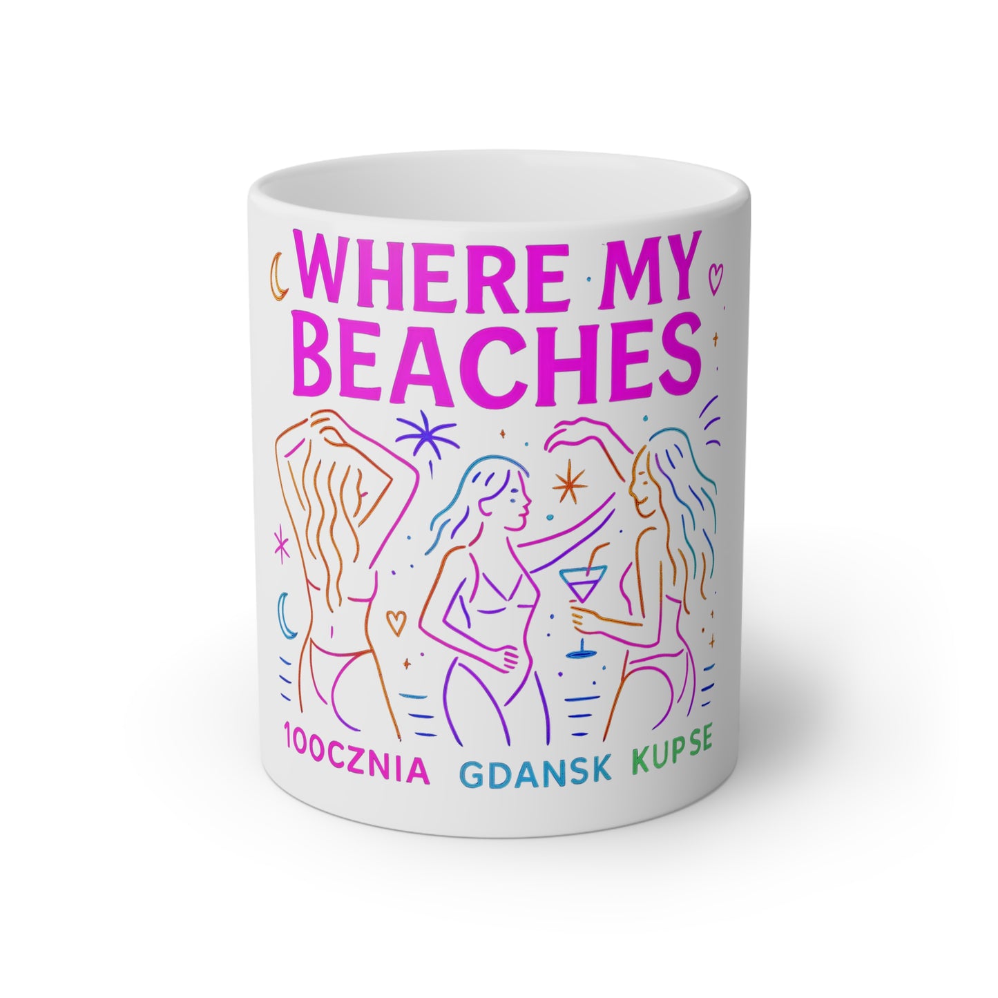 Kubek KupSe – Where My Beaches, Unikatowy Design, Lokalny Styl
