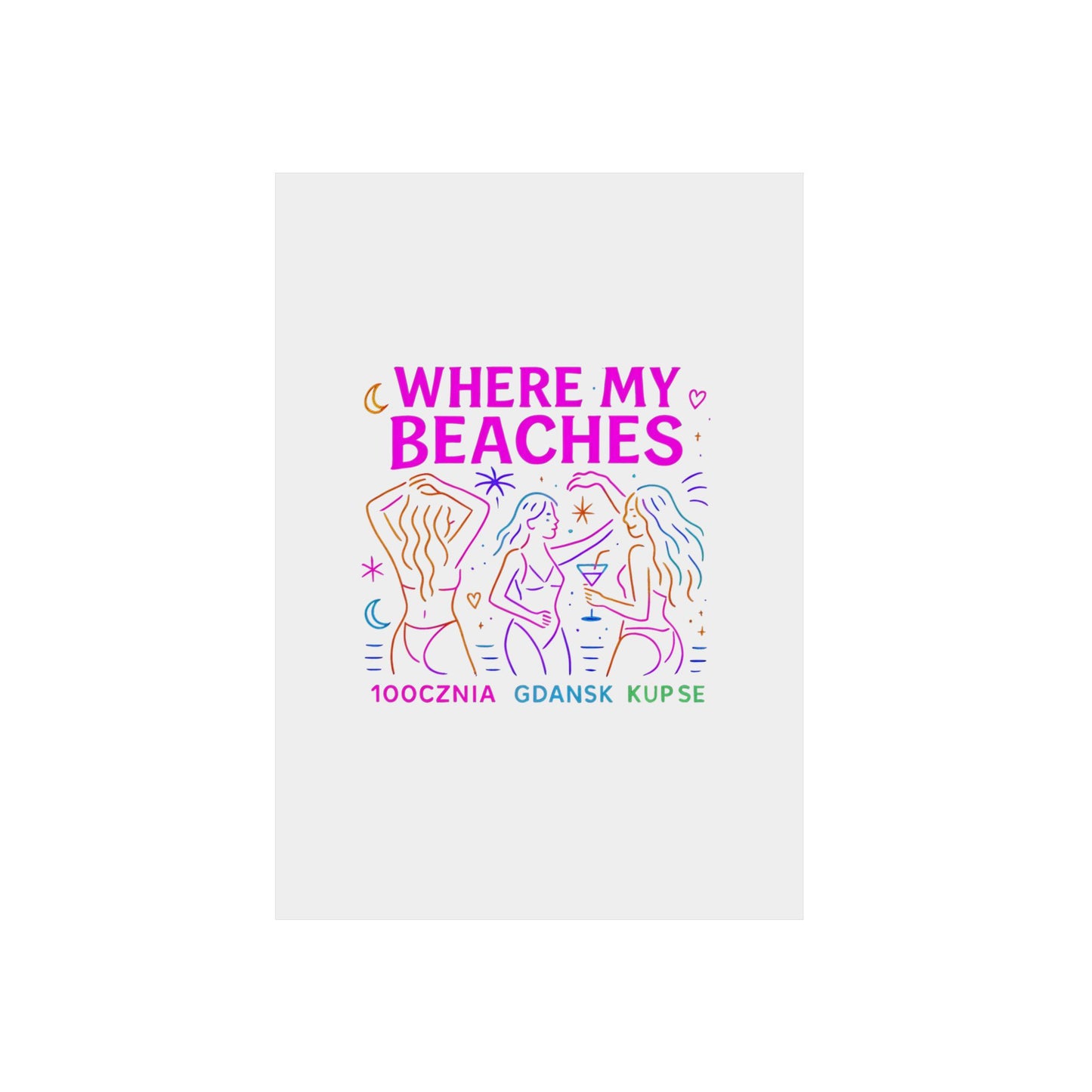 Obraz na panelu aluminiowym Where My Beaches – trwały wydruk w stylu Kup Se